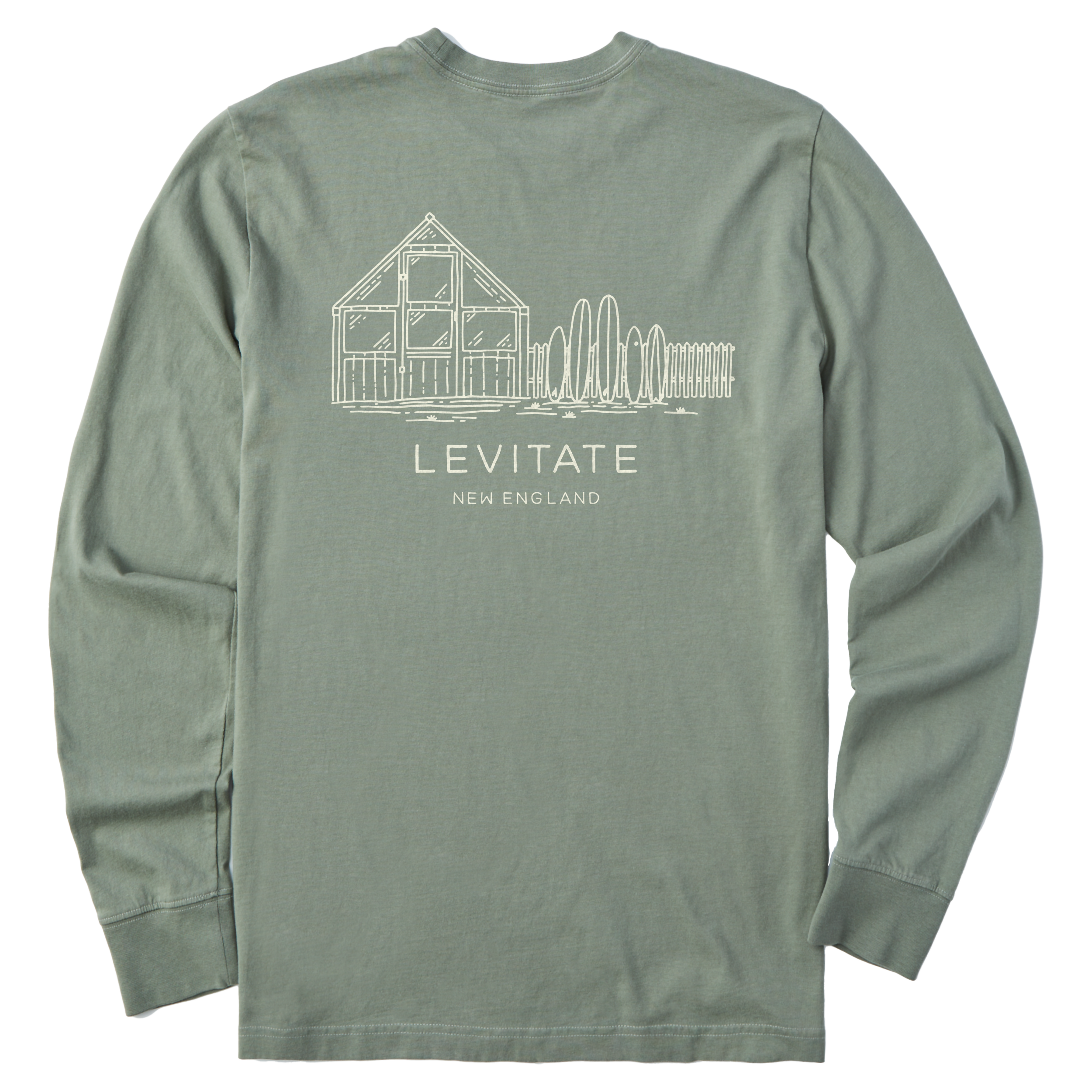 Men's Greenhouse Long Sleeve Premium Tee - Levitate