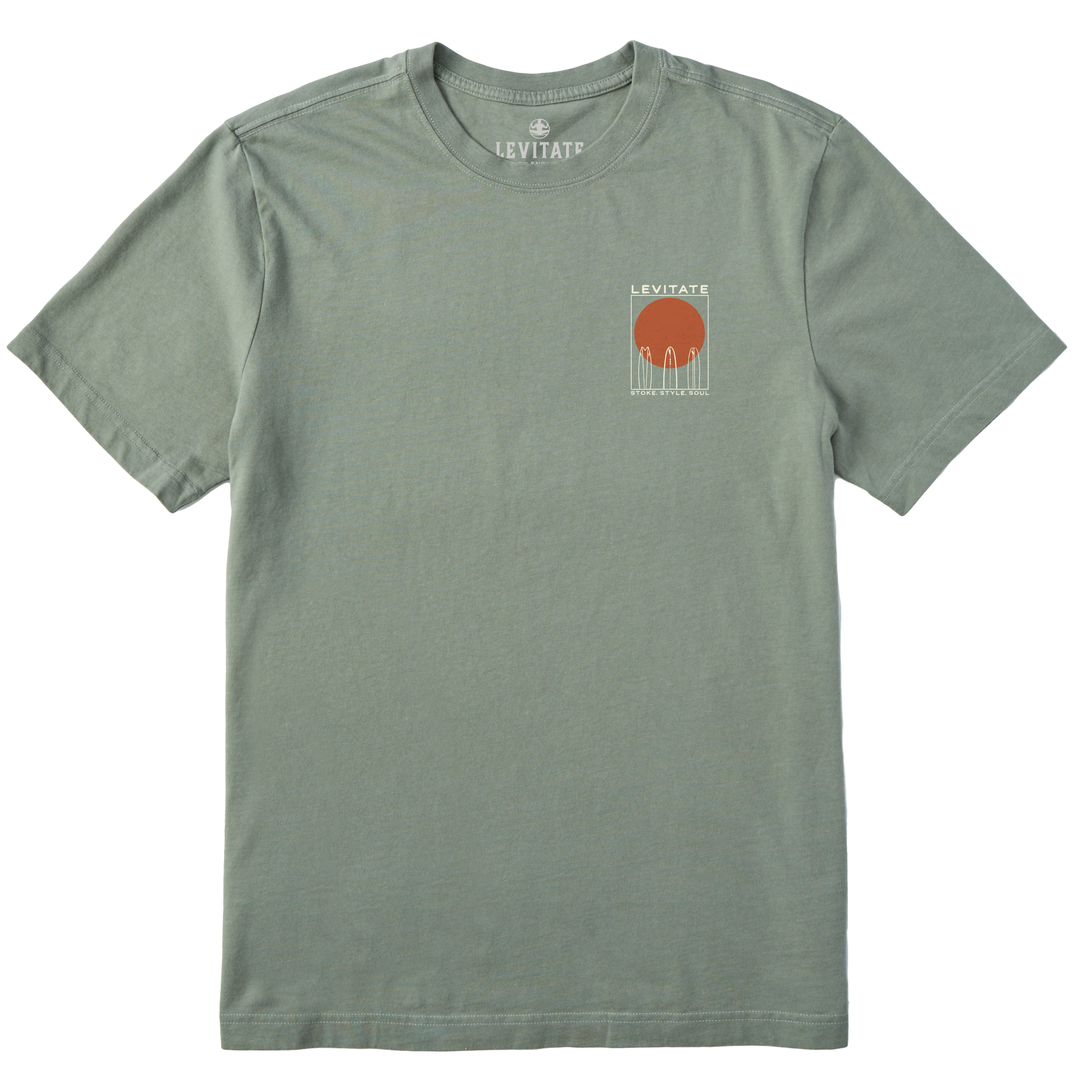 Men's Quiver Surf Short Sleeve Premium Tee - Levitate