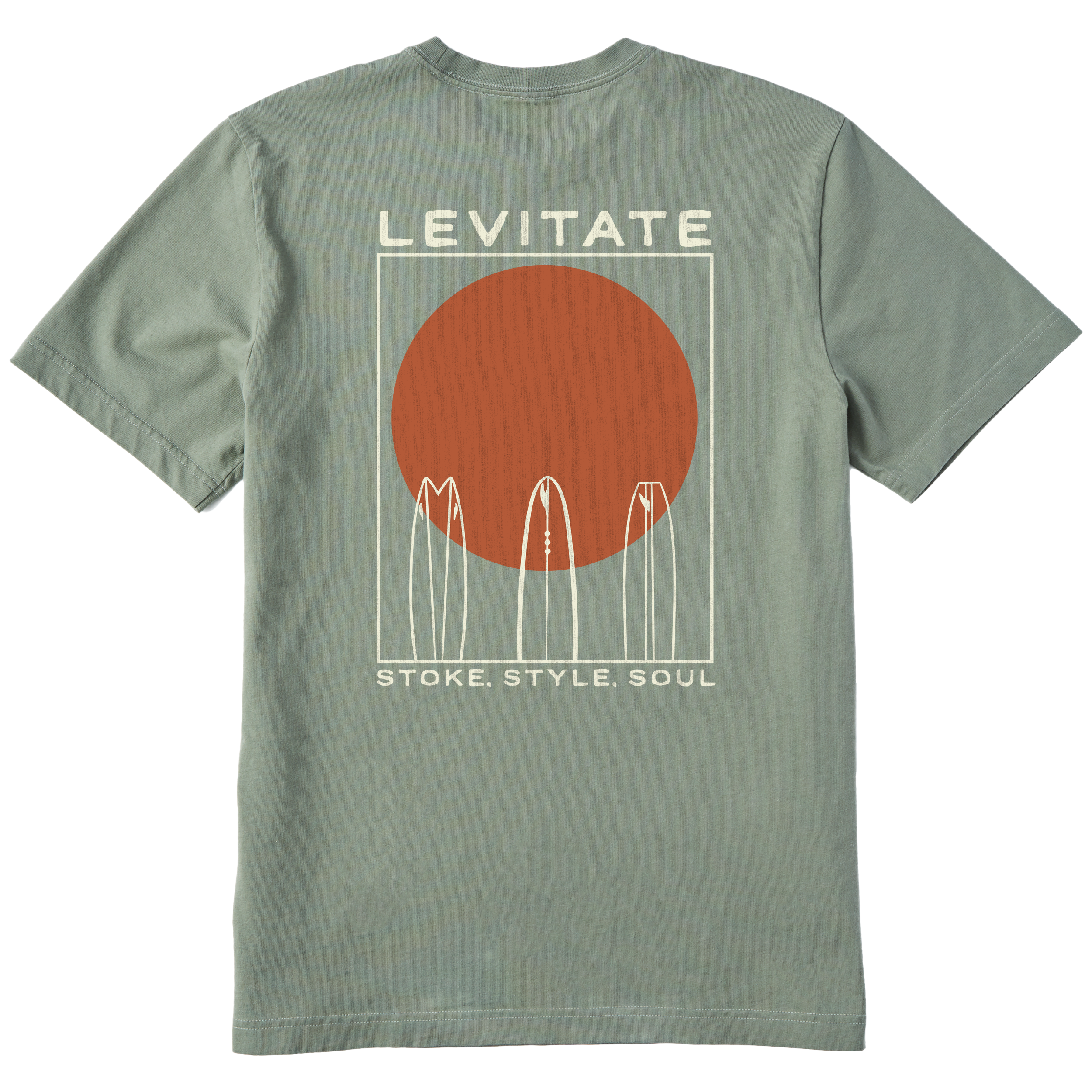 Men's Quiver Surf Short Sleeve Premium Tee - Levitate