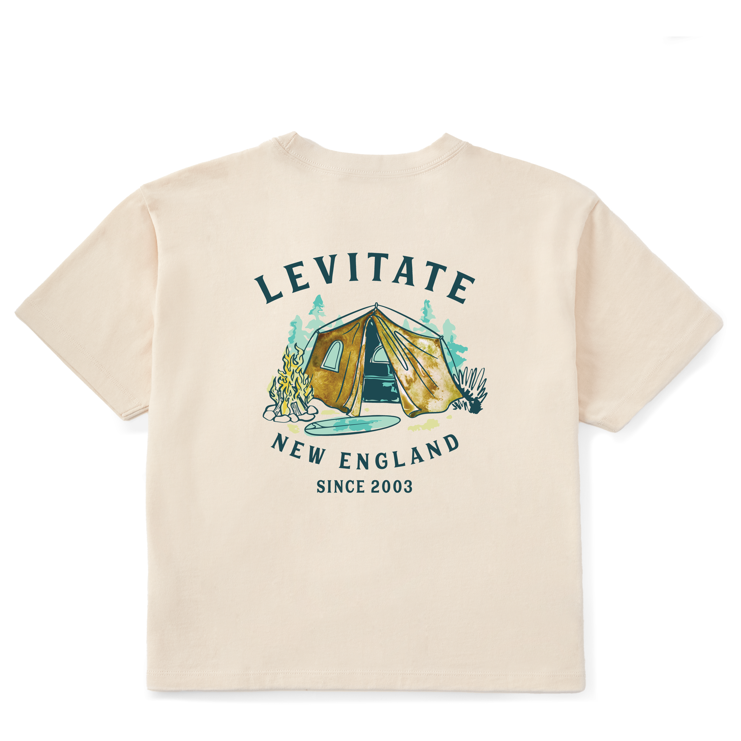 Women's Trippy Camp Short Sleeve Premium Tee - Levitate