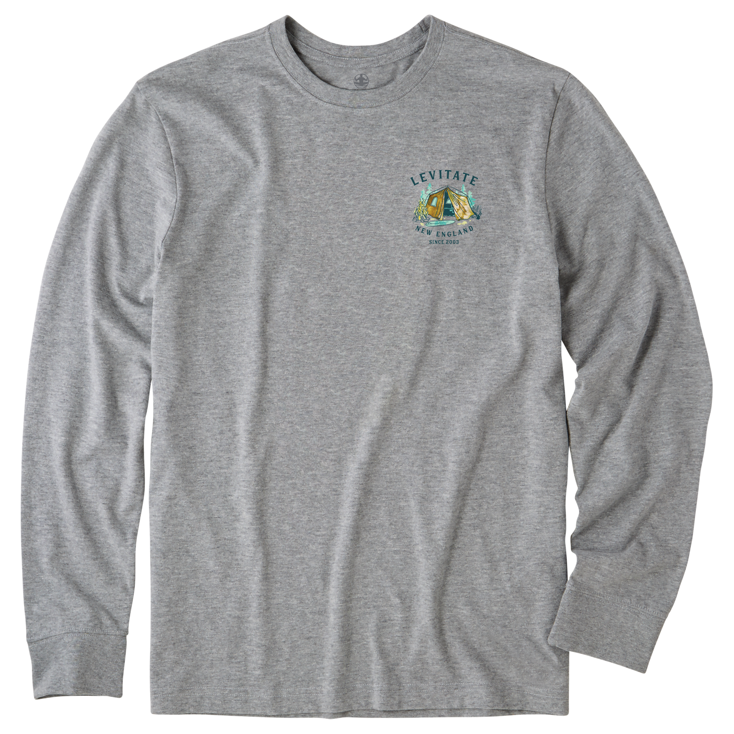 Men's Trippy Camp Long Sleeve Premium Tee - Levitate