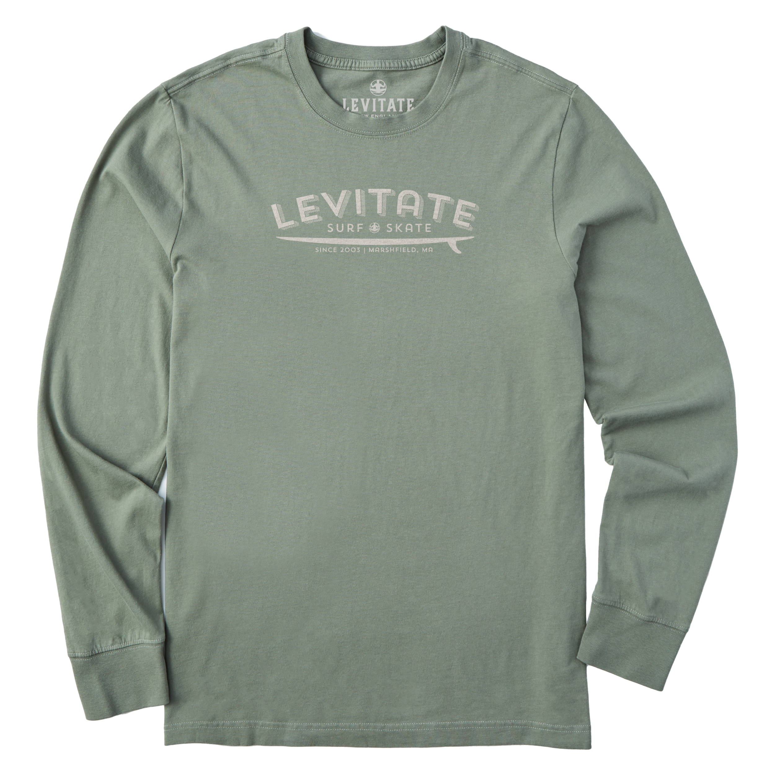 Men's Longboard Long Sleeve Premium Tee - Levitate
