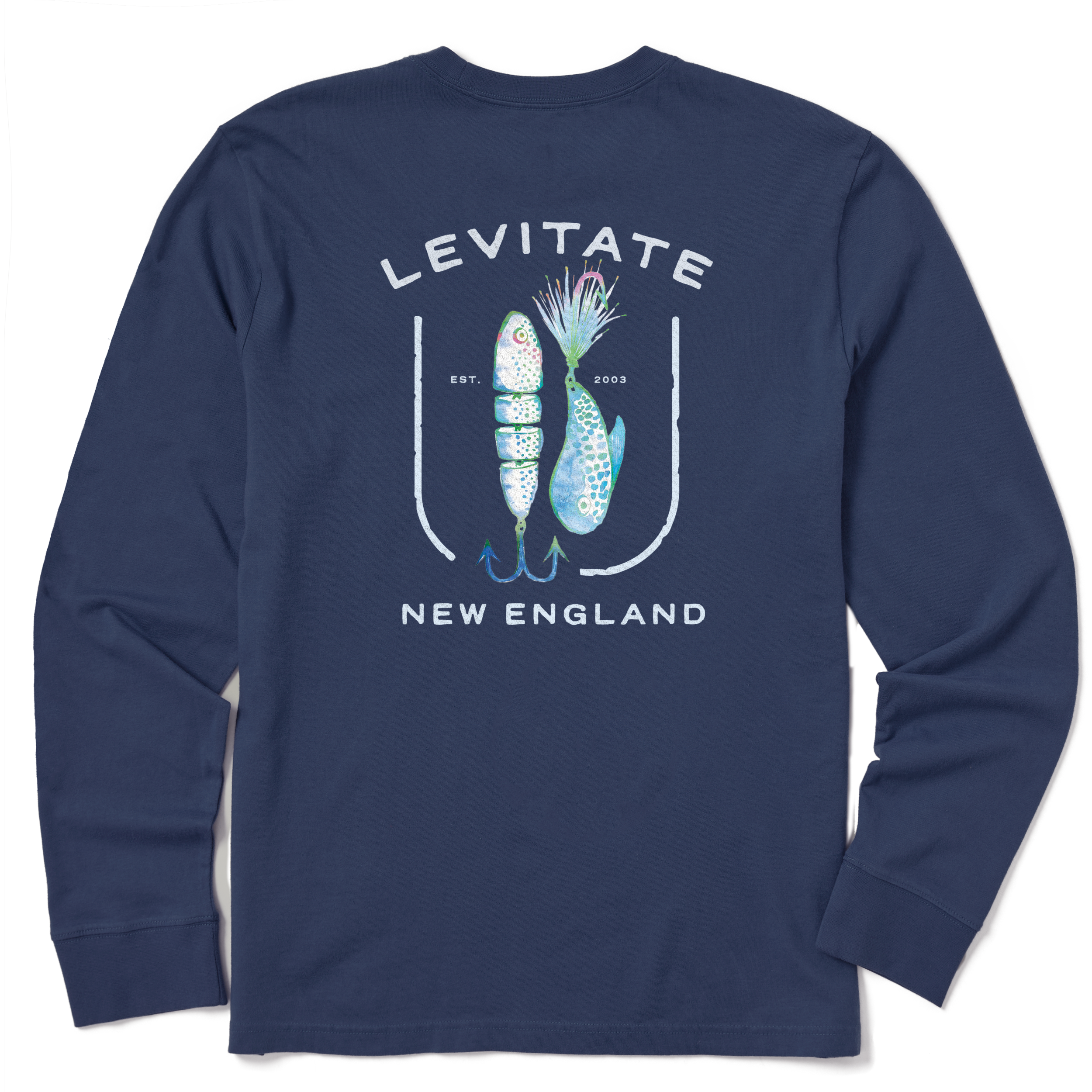 Men's Lured In Long Sleeve Premium Tee - Levitate