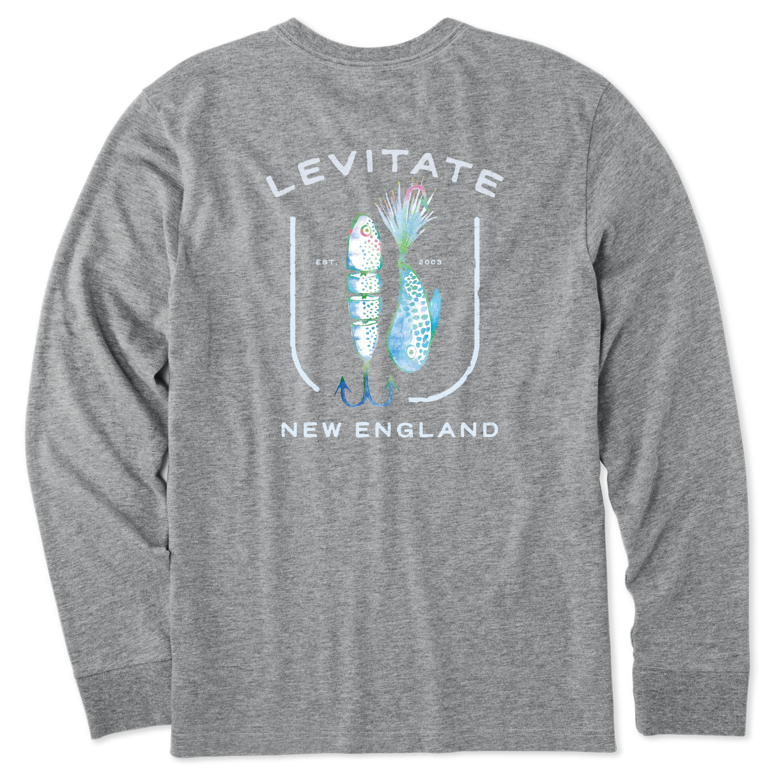 Men's Lured In Long Sleeve Premium Tee - Levitate