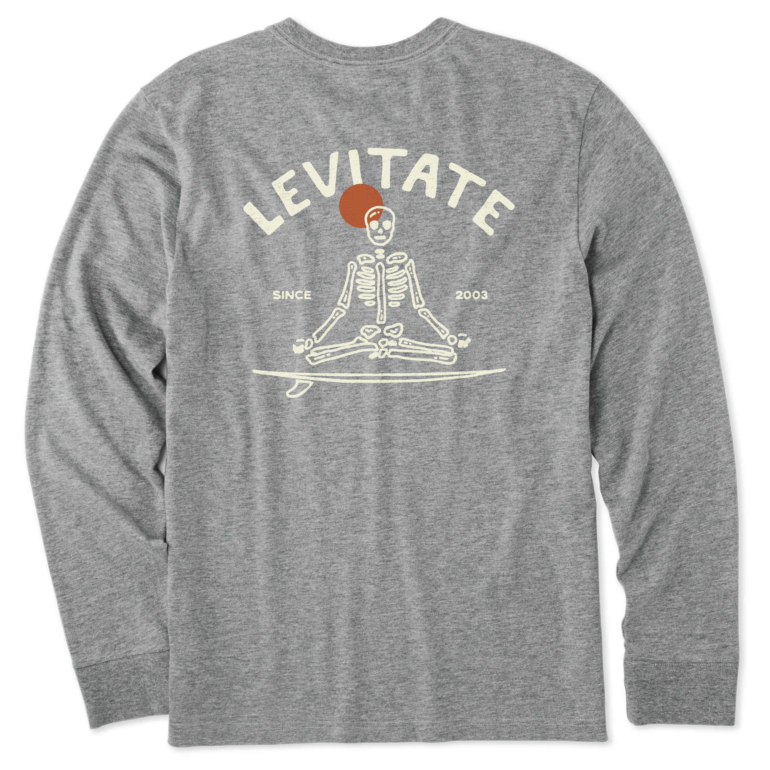 Men's Meditate Your Day Long Sleeve Premium Tee - Levitate