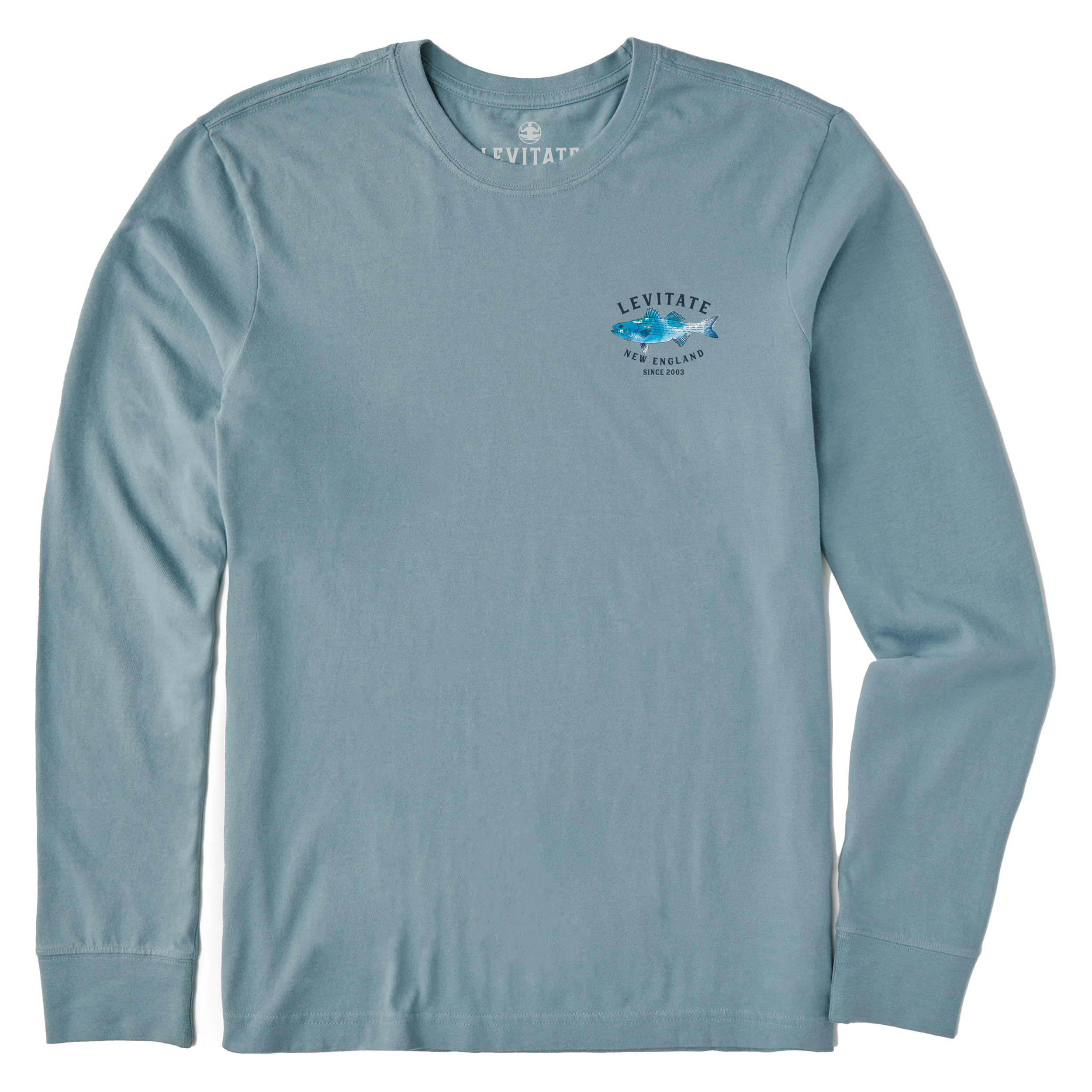 Men's Trippy Fish Long Sleeve Premium Tee - Levitate