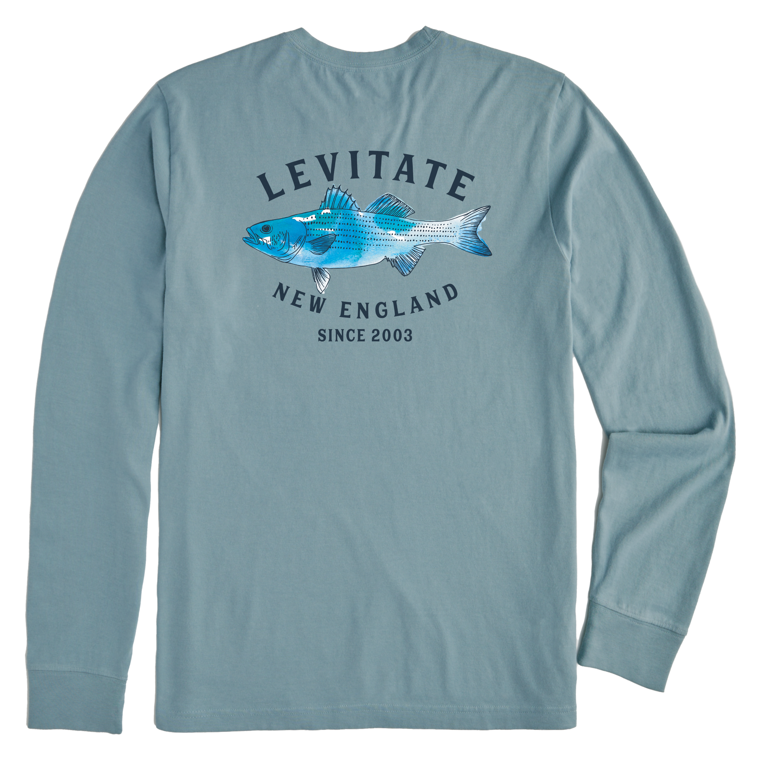 Men's Trippy Fish Long Sleeve Premium Tee - Levitate