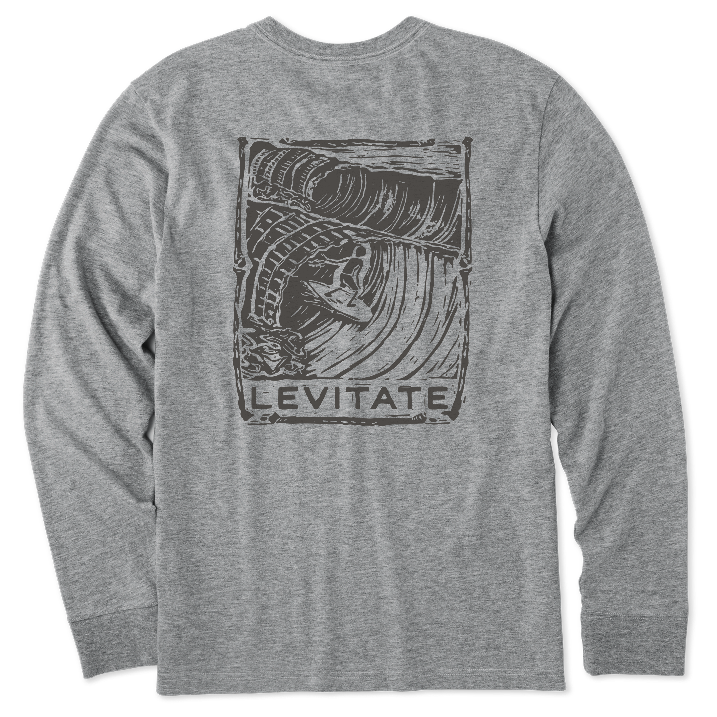 Men's Surf Bones Long Sleeve Premium Tee - Levitate