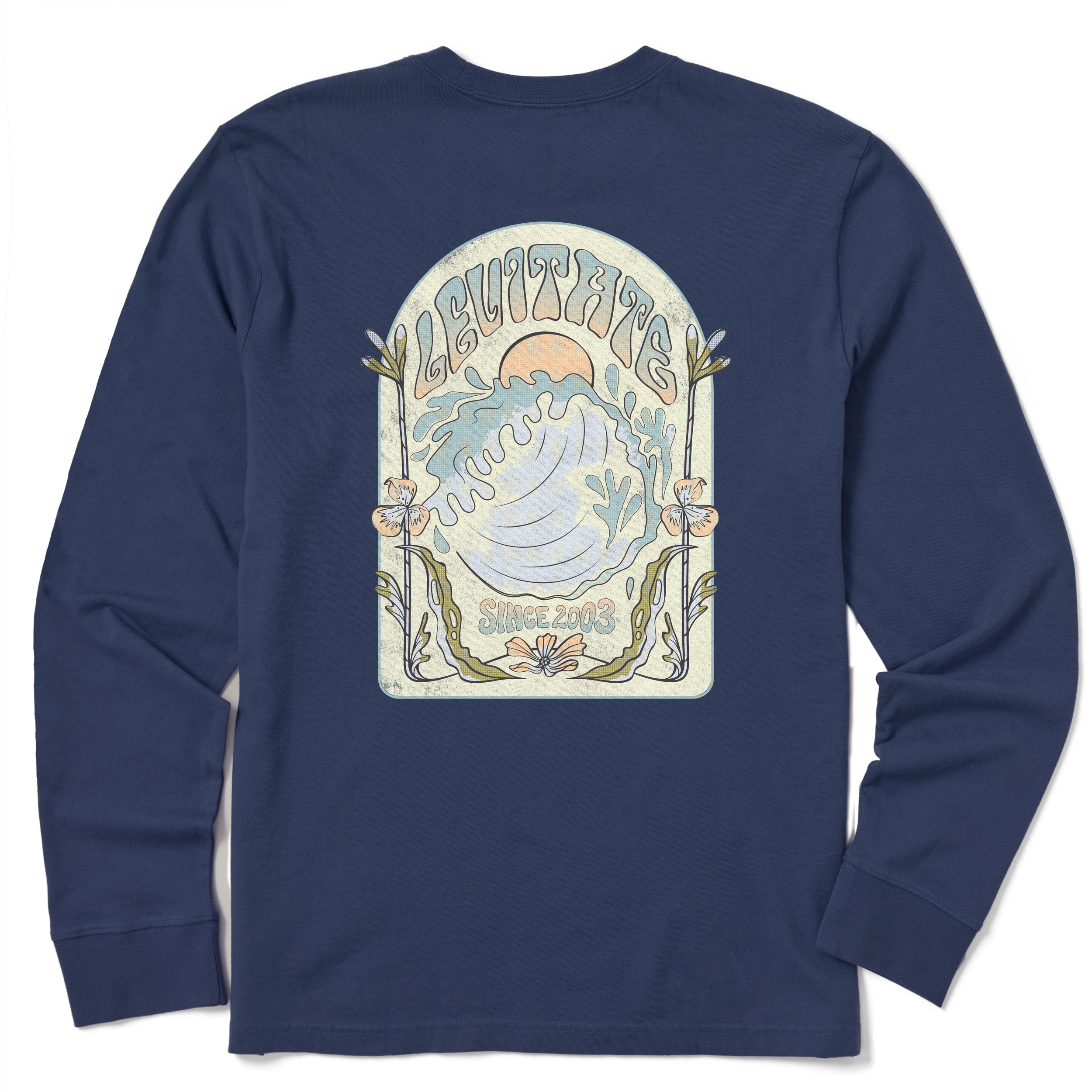Men's In The Curl Long Sleeve Premium Tee - Levitate