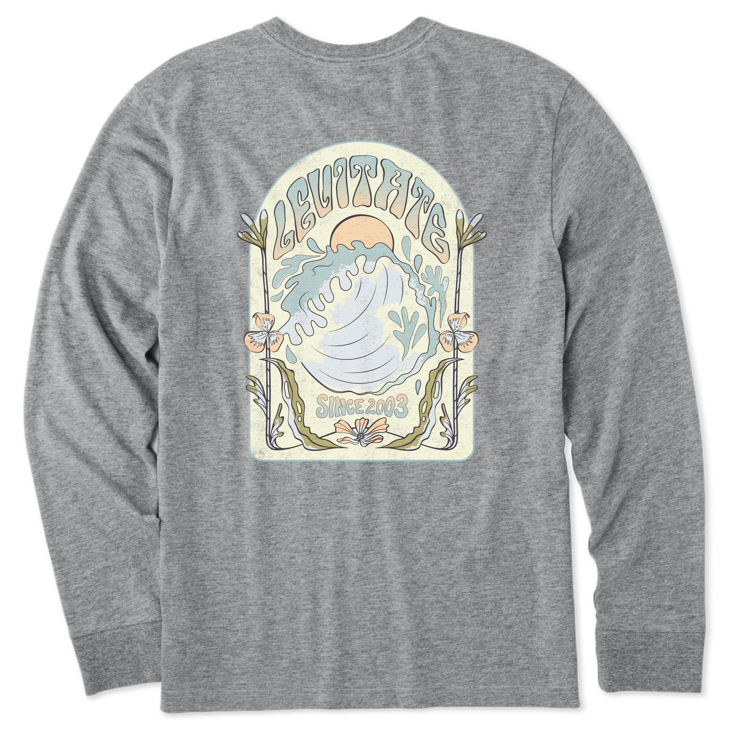 Men's In The Curl Long Sleeve Premium Tee - Levitate