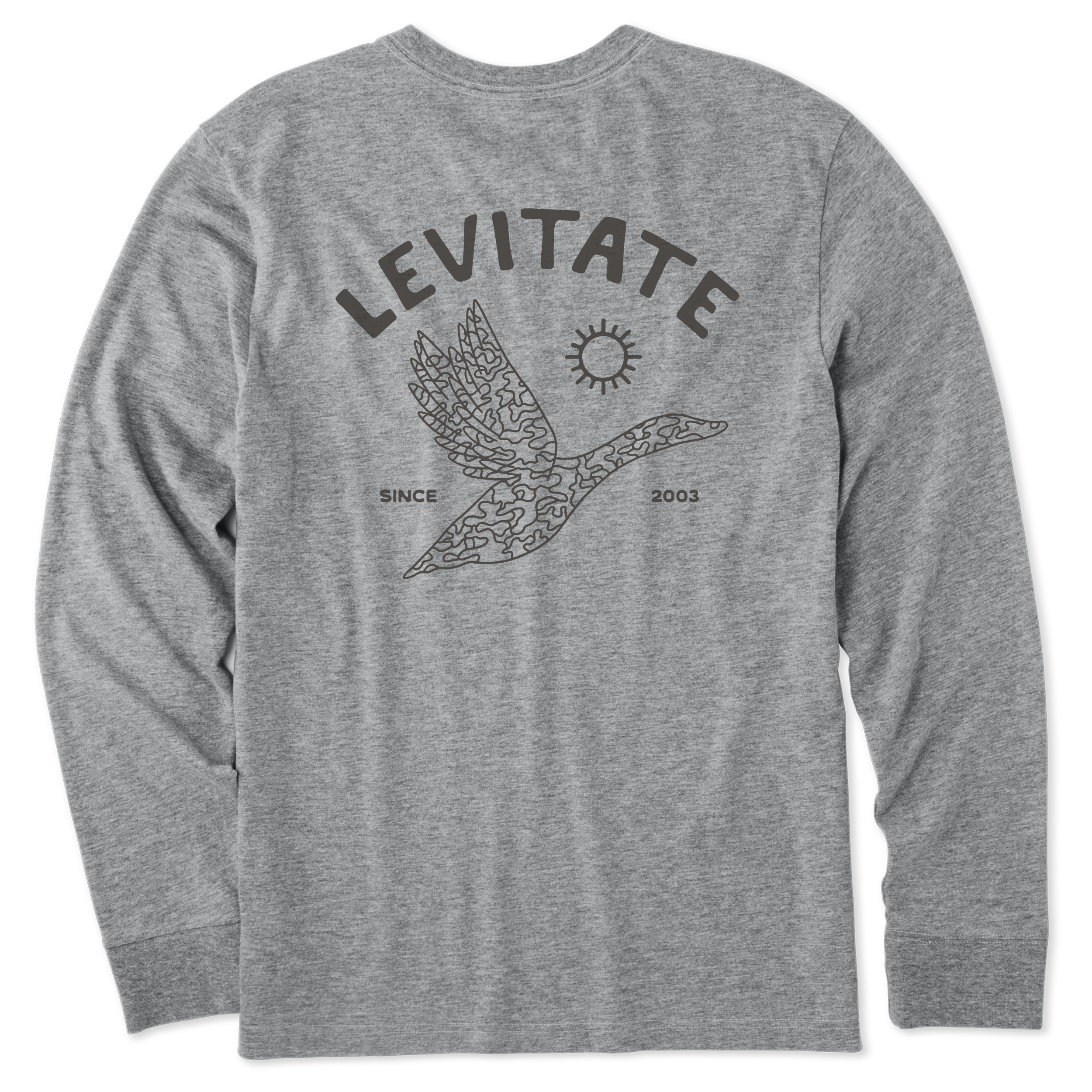 Men's Camo Duck Long Sleeve Premium Tee - Levitate