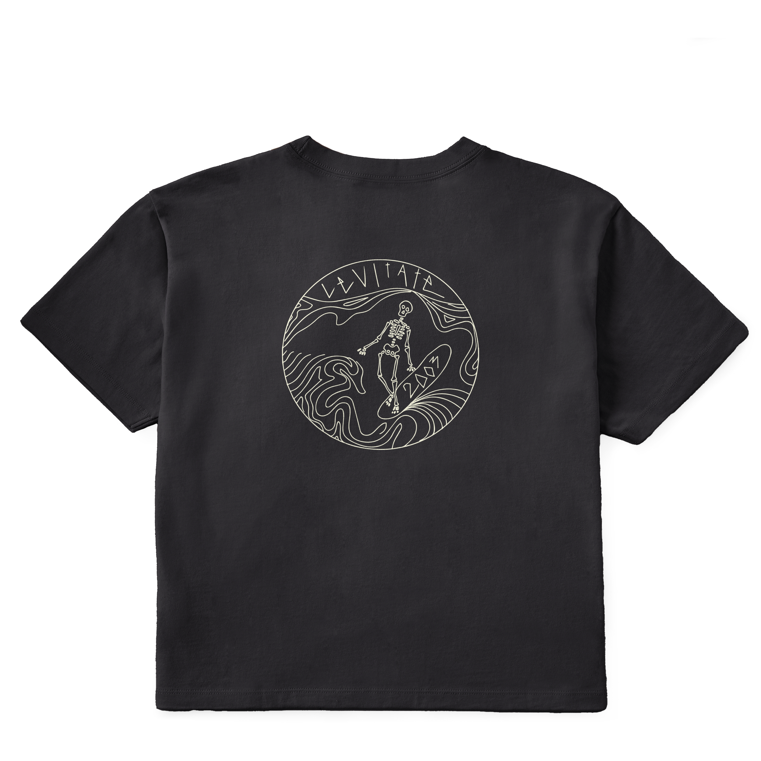 Women's Skeleton Surfer Short Sleeve Premium Tee - Levitate