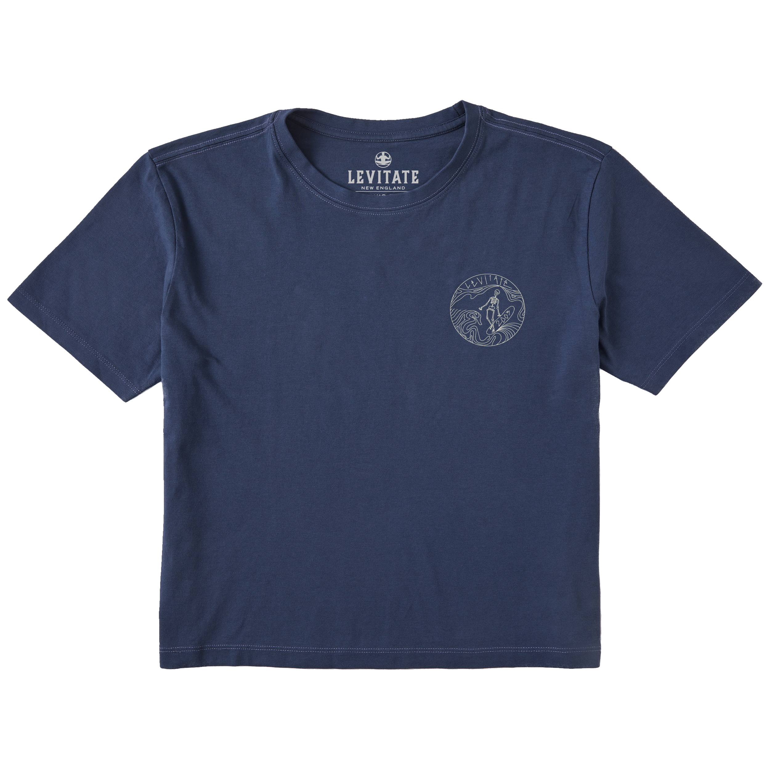 Women's Skeleton Surfer Short Sleeve Premium Tee - Levitate