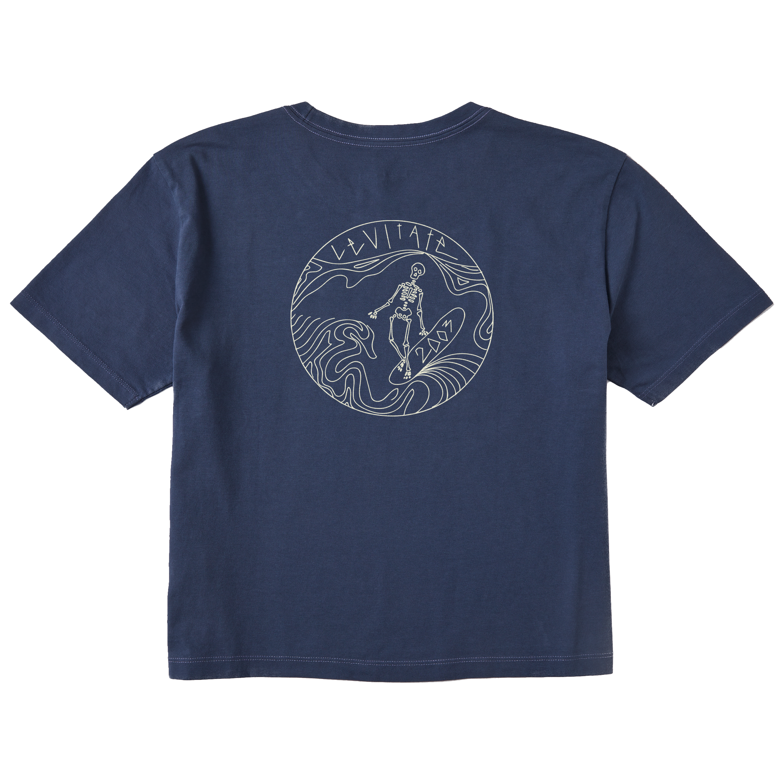 Women's Skeleton Surfer Short Sleeve Premium Tee - Levitate