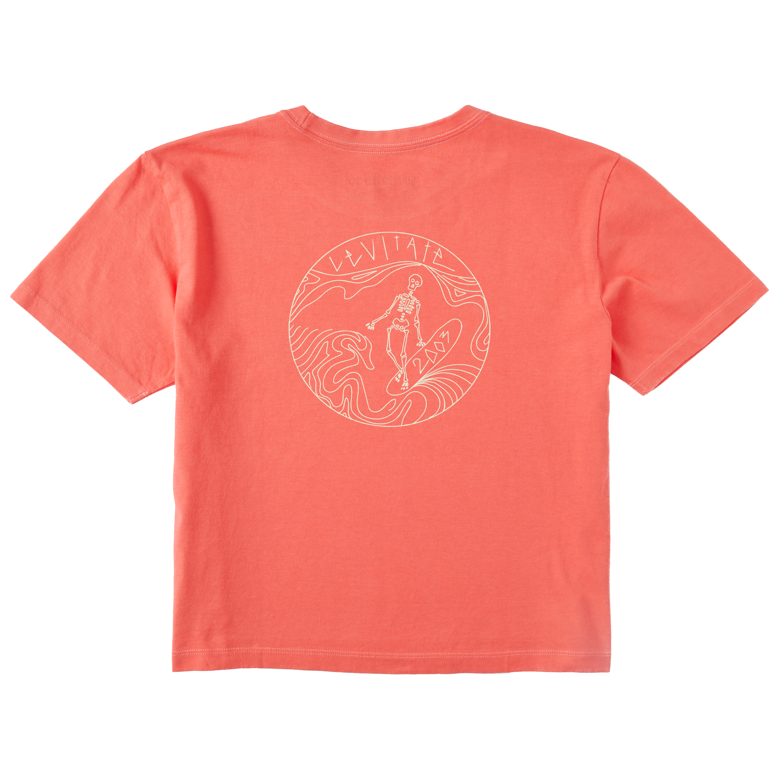 Women's Skeleton Surfer Short Sleeve Premium Tee - Levitate