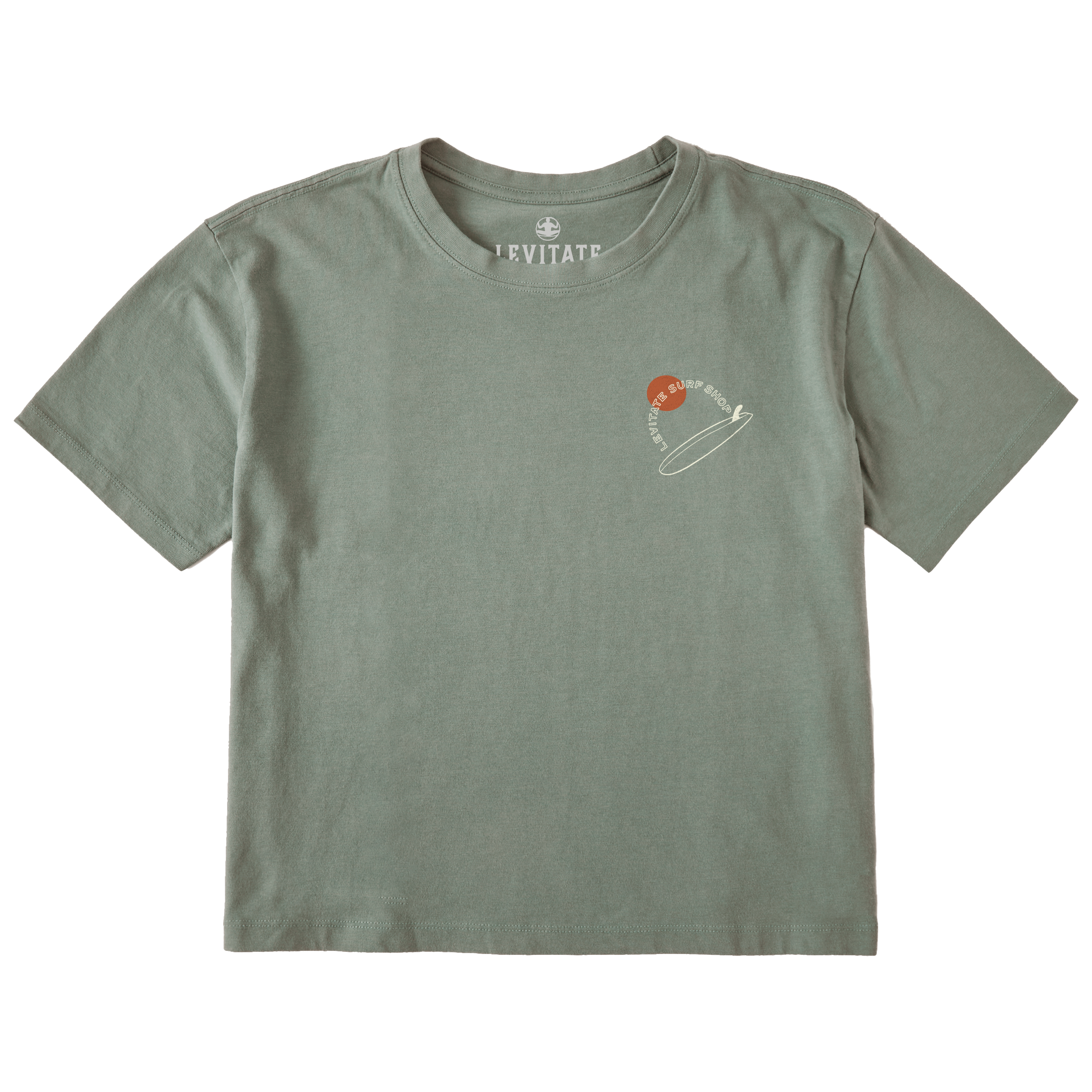 Women's Single Fin Club Short Sleeve Premium Tee - Levitate