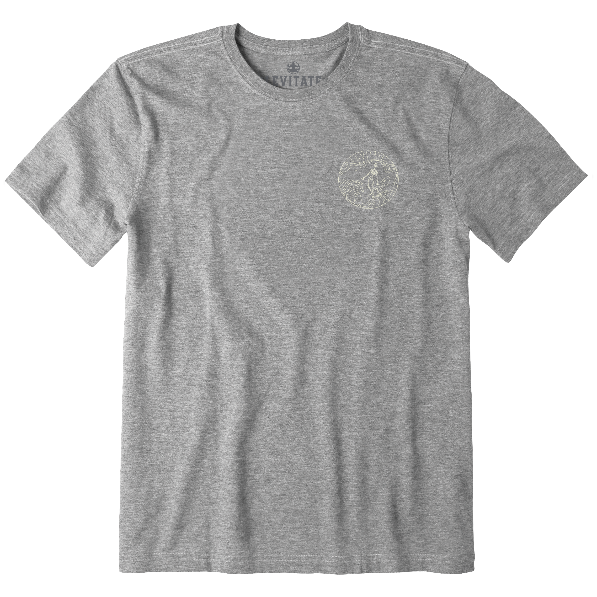 Men's Skeleton Surfer Short Sleeve Premium Tee - Levitate