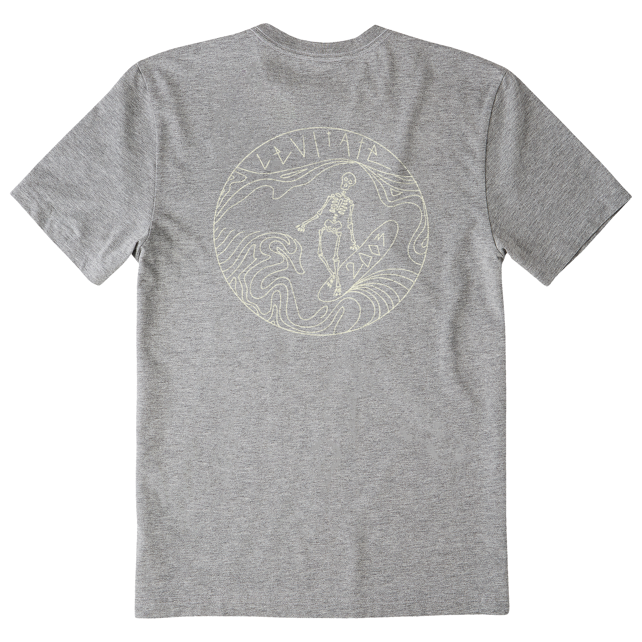 Men's Skeleton Surfer Short Sleeve Premium Tee - Levitate