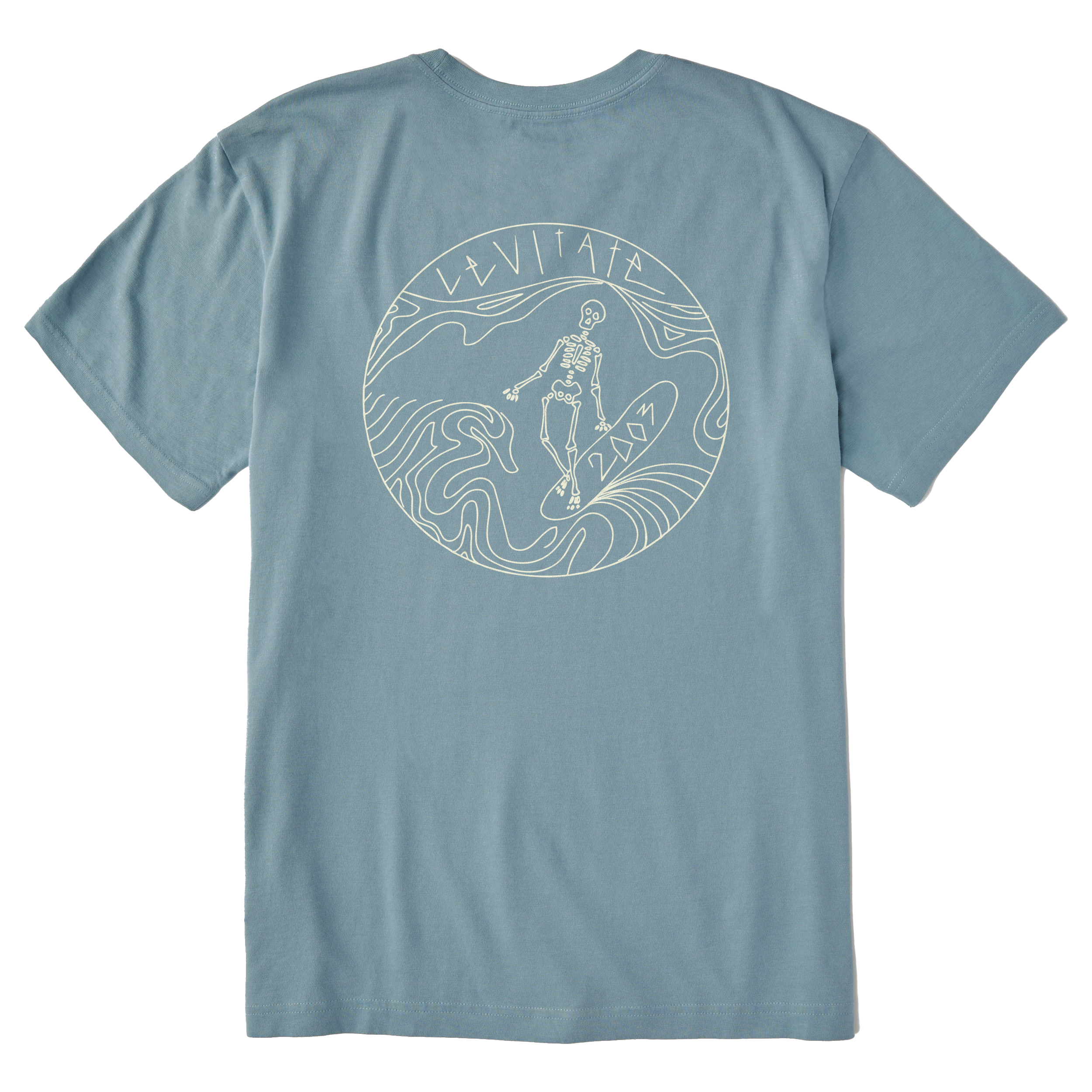 Men's Skeleton Surfer Short Sleeve Premium Tee - Levitate