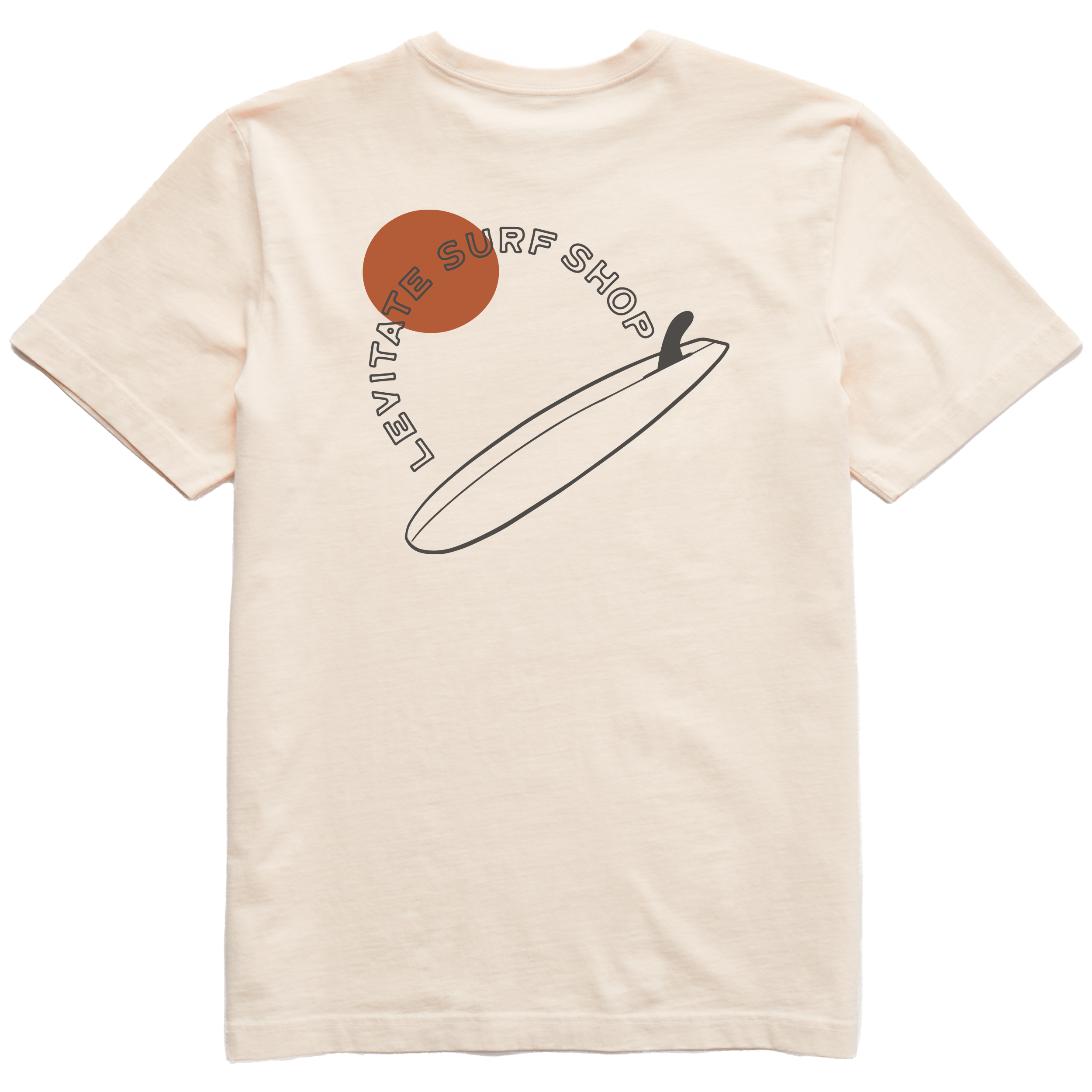 Men's Single Fin Club Short Sleeve Premium Tee - Levitate