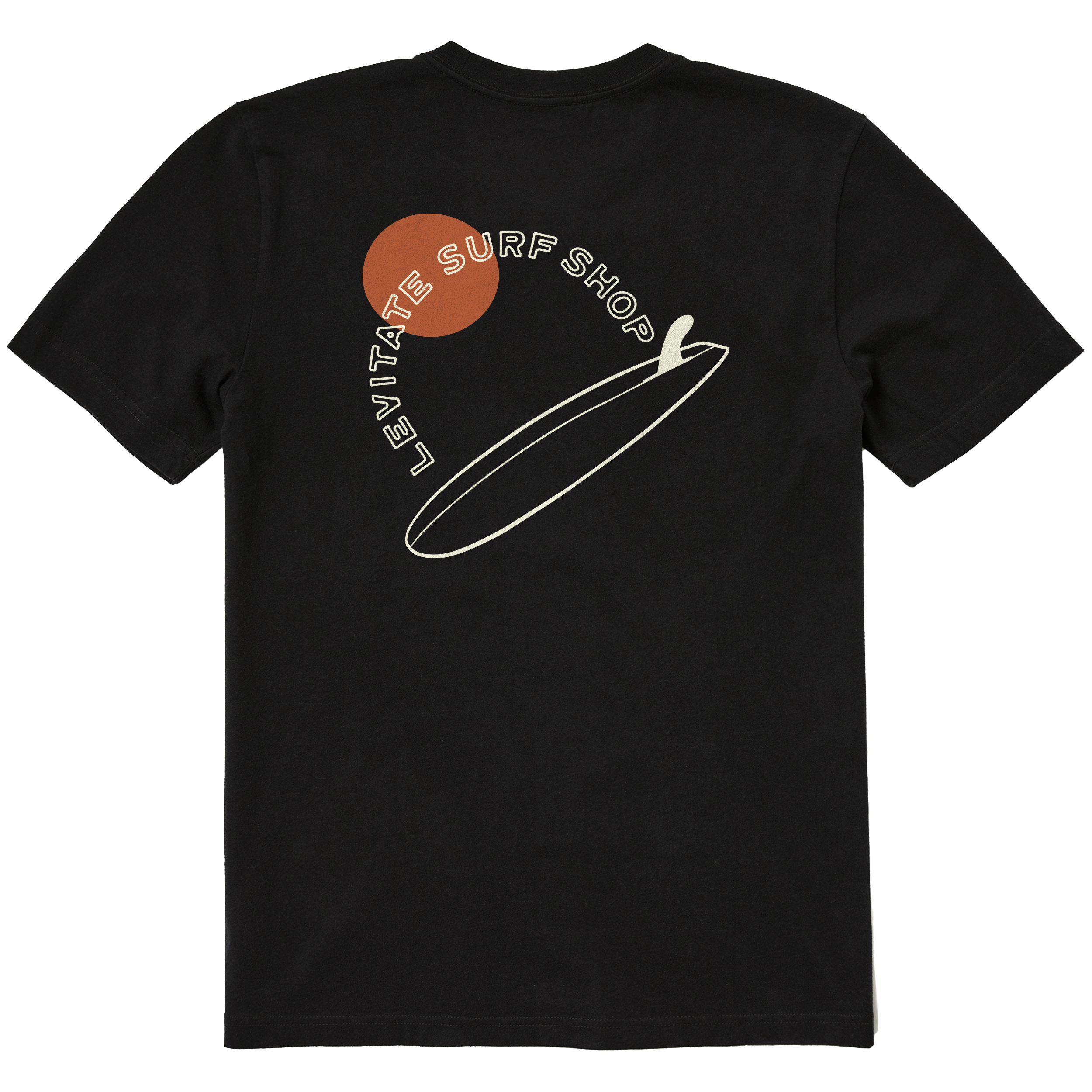 Men's Single Fin Club Short Sleeve Premium Tee - Levitate