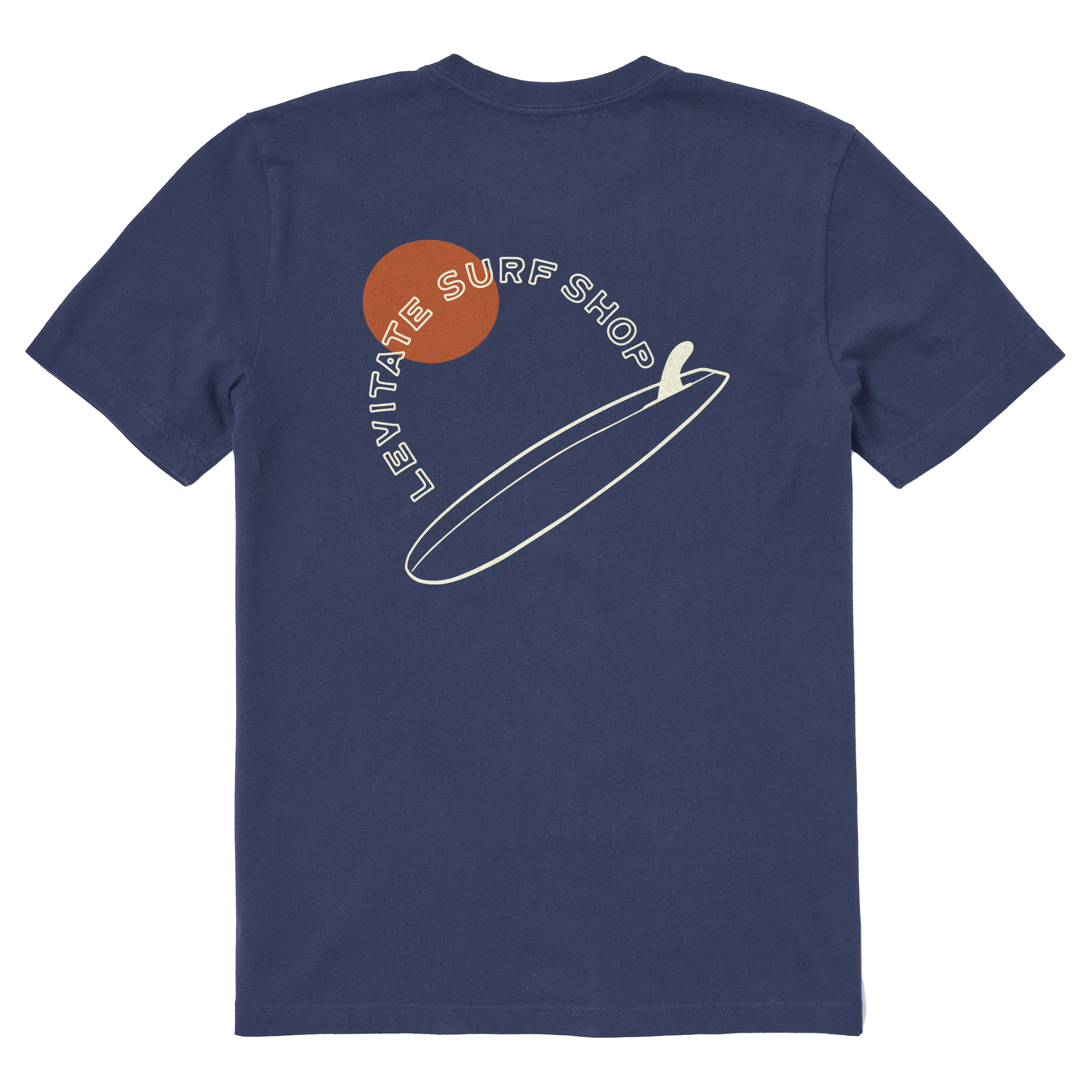Men's Single Fin Club Short Sleeve Premium Tee - Levitate