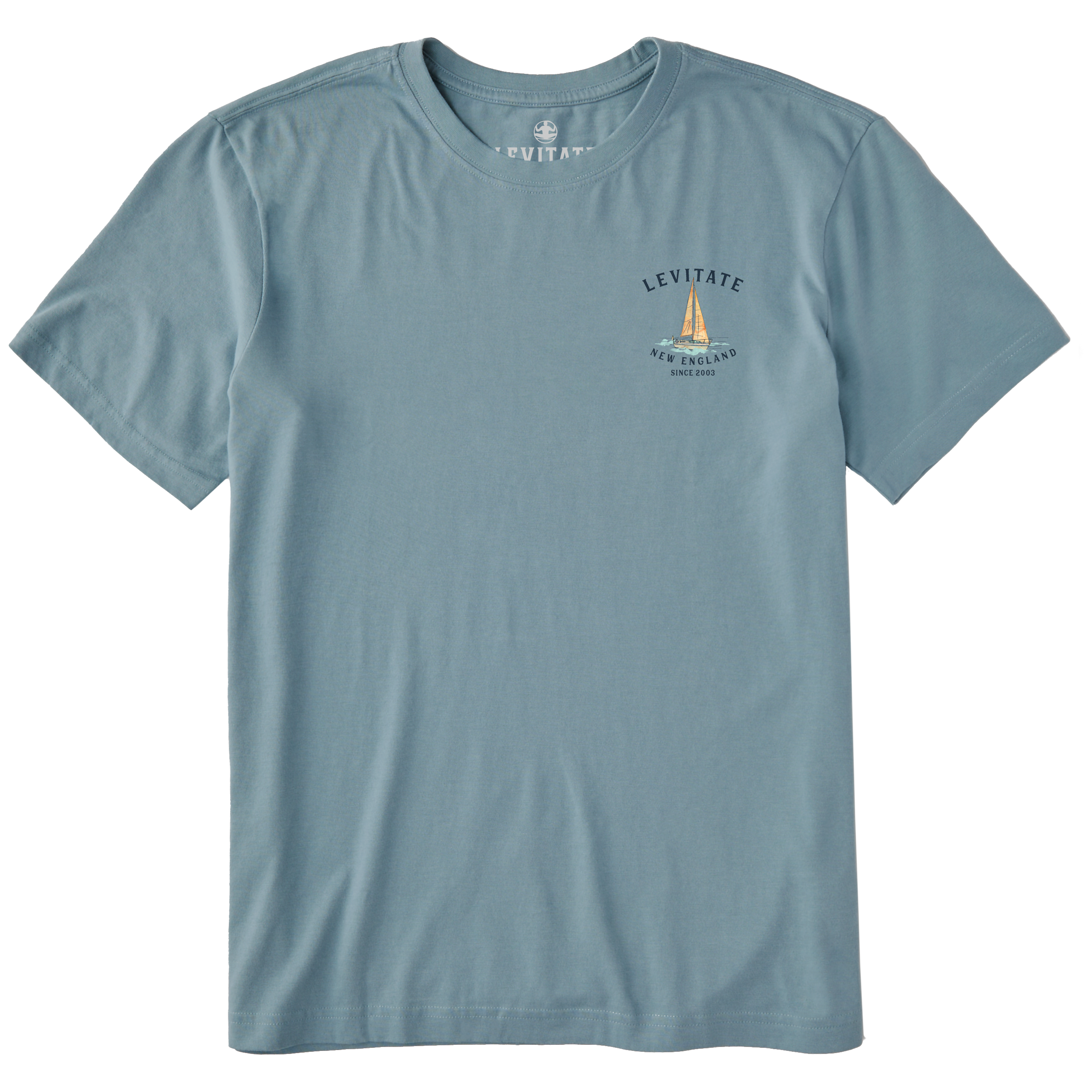 Men's Trippy Sailboat Short Sleeve Premium Tee - Levitate