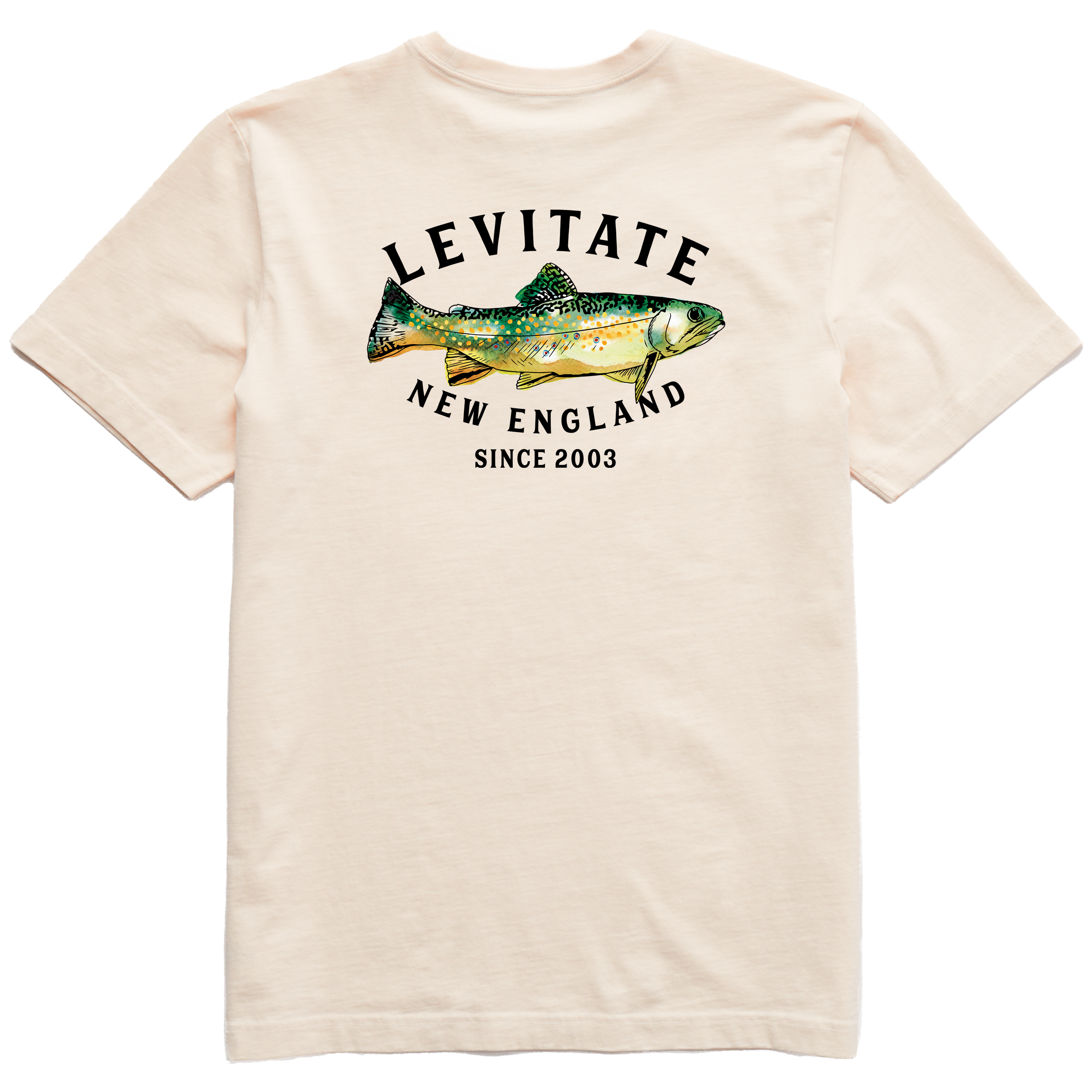Men's Trippy Trout Short Sleeve Premium Tee - Levitate