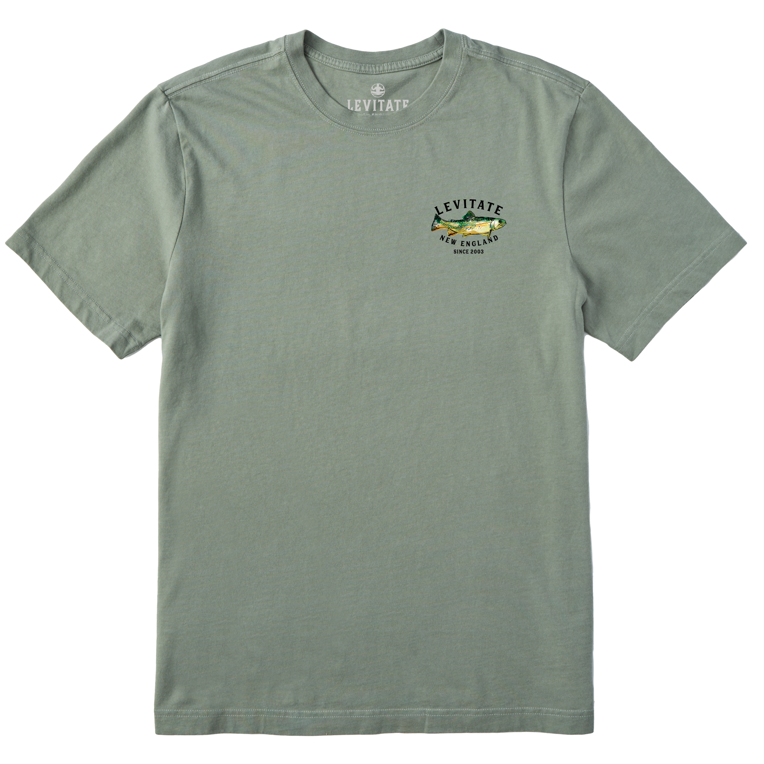 Men's Trippy Trout Short Sleeve Premium Tee - Levitate