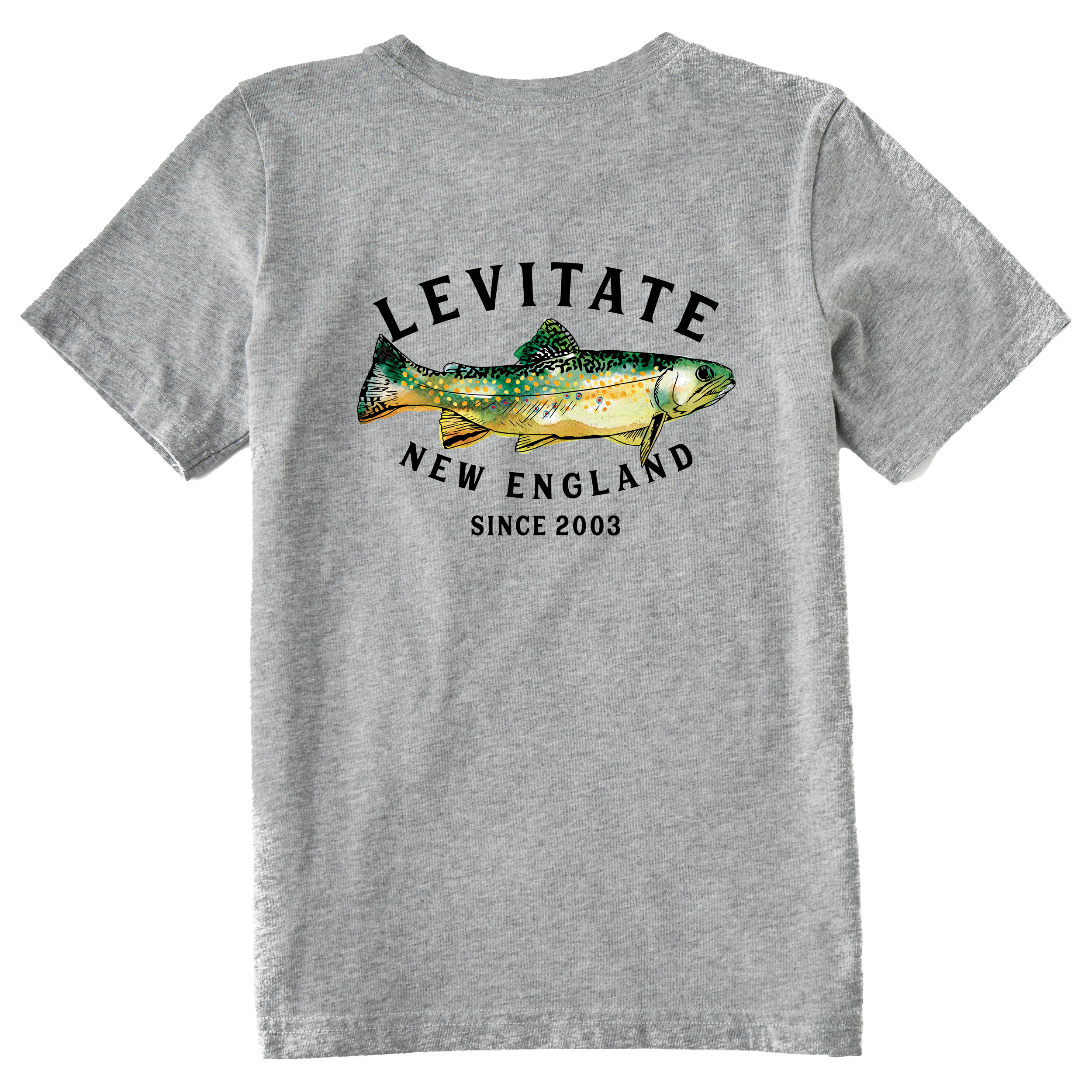 Kid's Trippy Trout Short Sleeve Premium Tee - Levitate