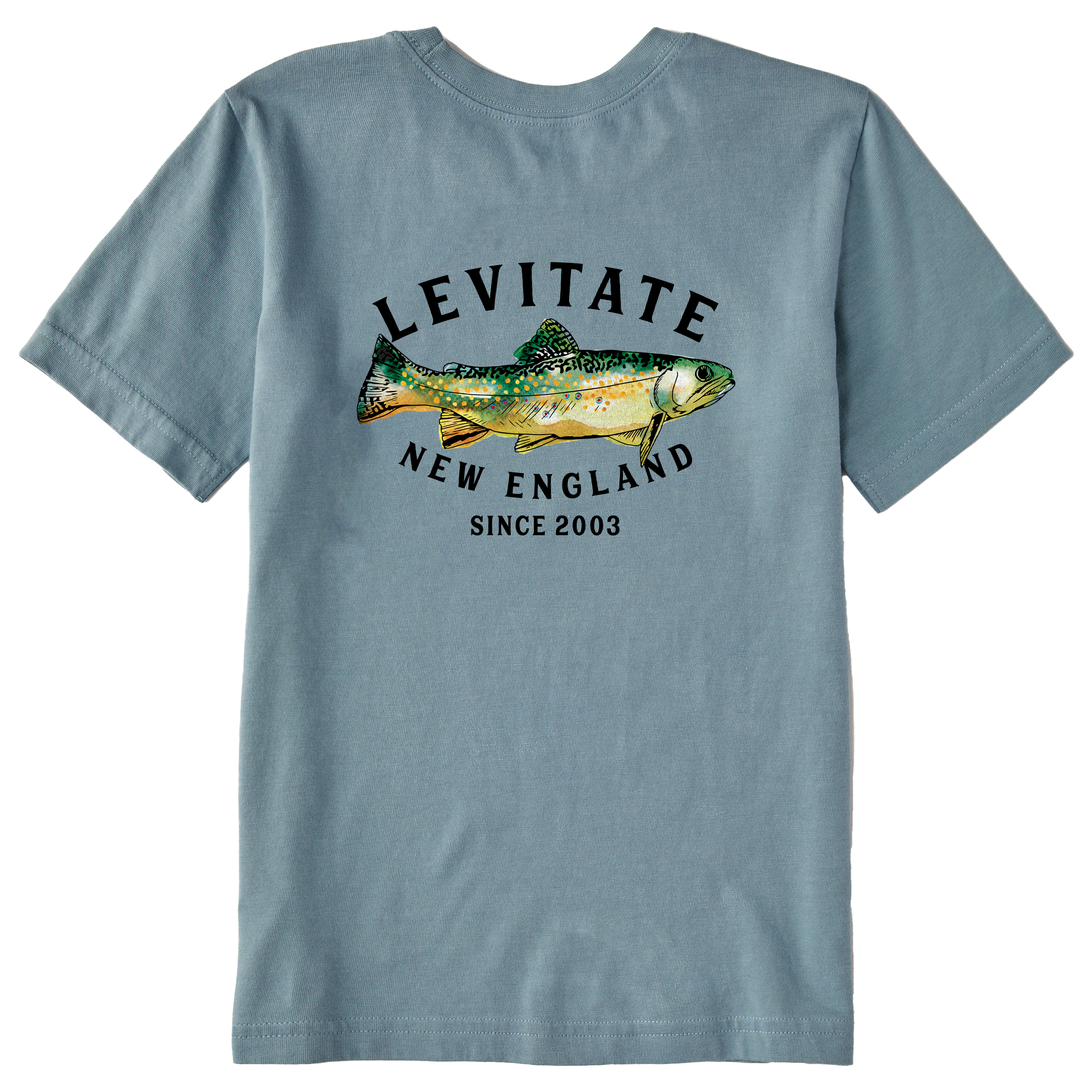 Kid's Trippy Trout Short Sleeve Premium Tee - Levitate
