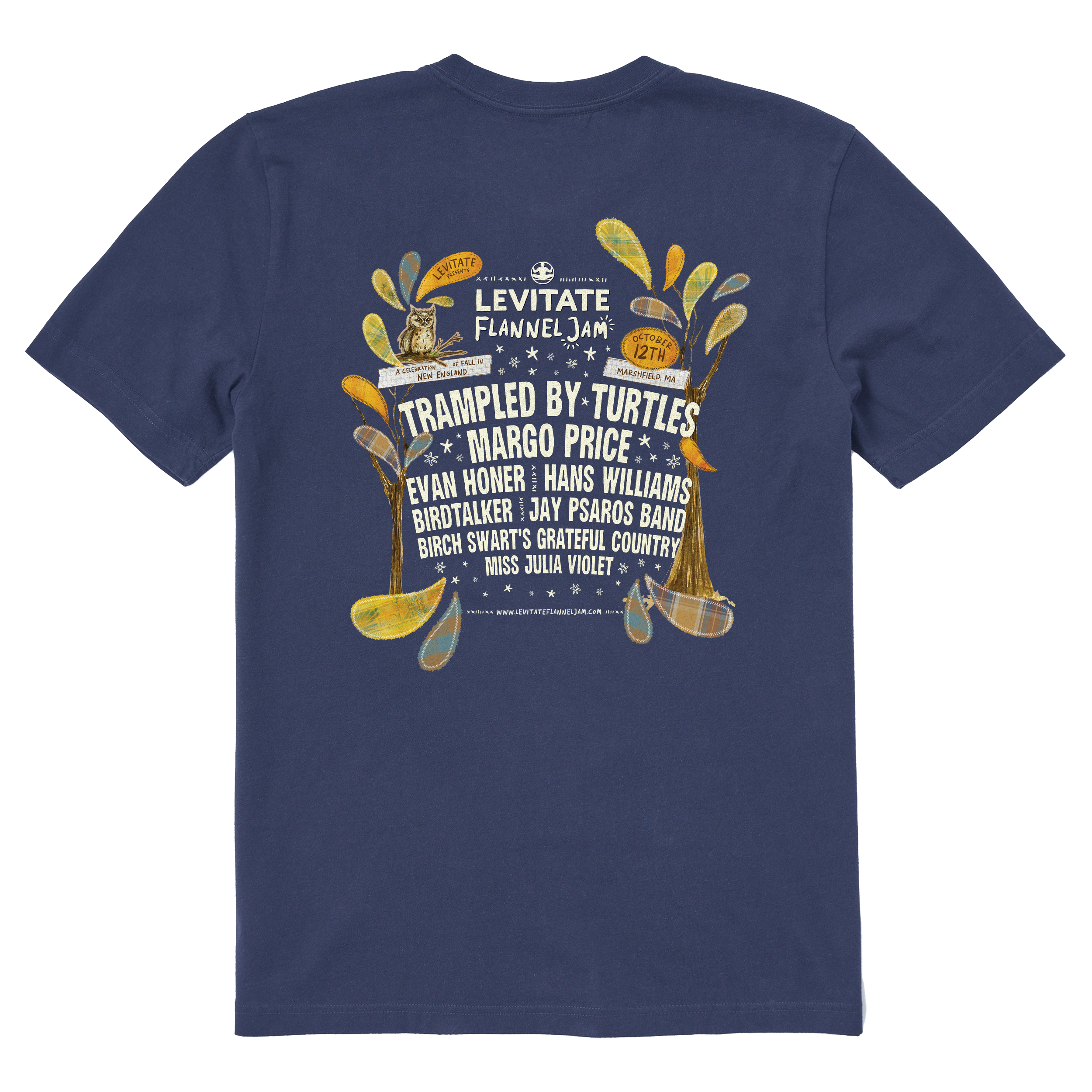Mens Flannel Jam 24 Lineup Short Sleeve Premium Tee - Levitate