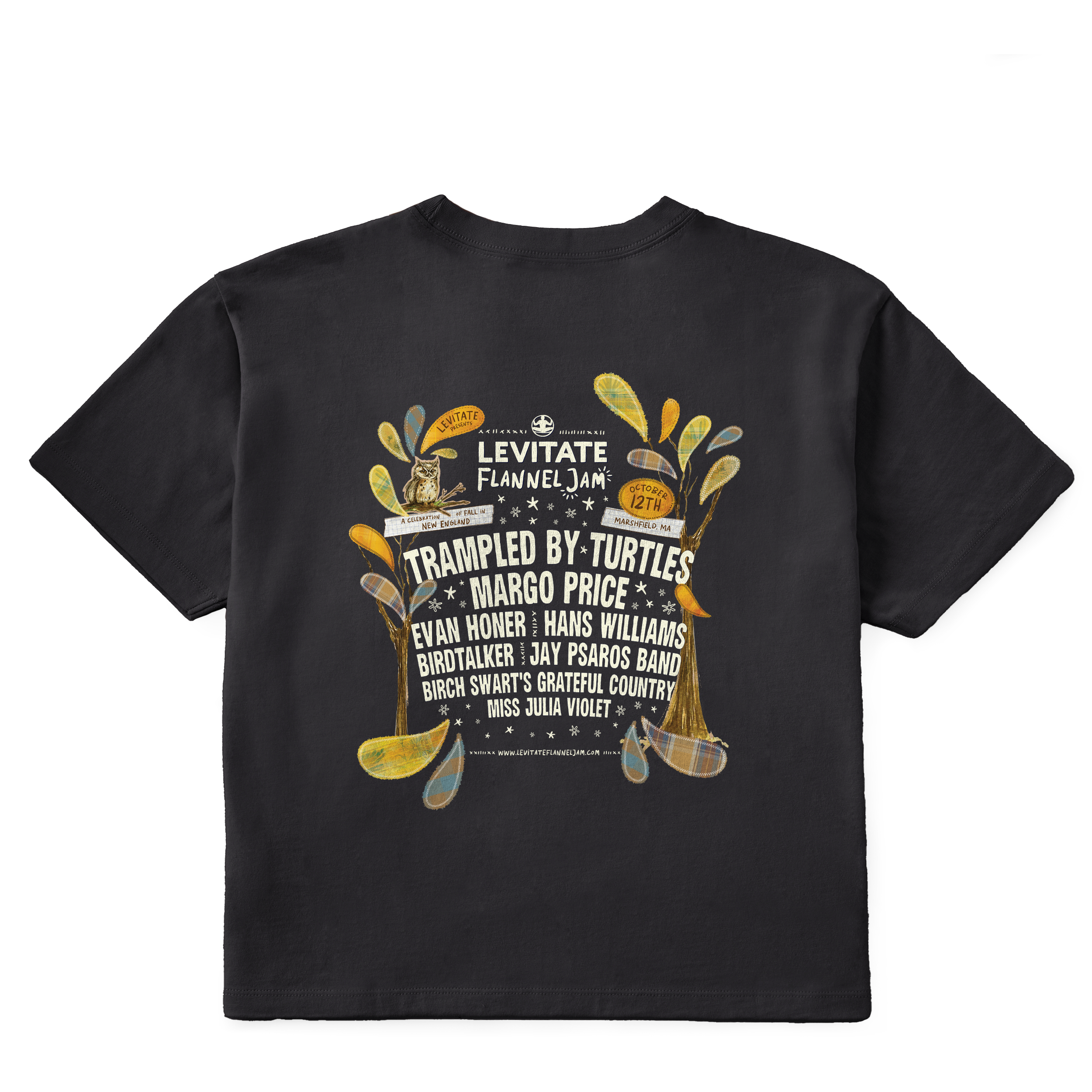 Womens Flannel Jam 24 Lineup Short Sleeve Premium Tee - Levitate