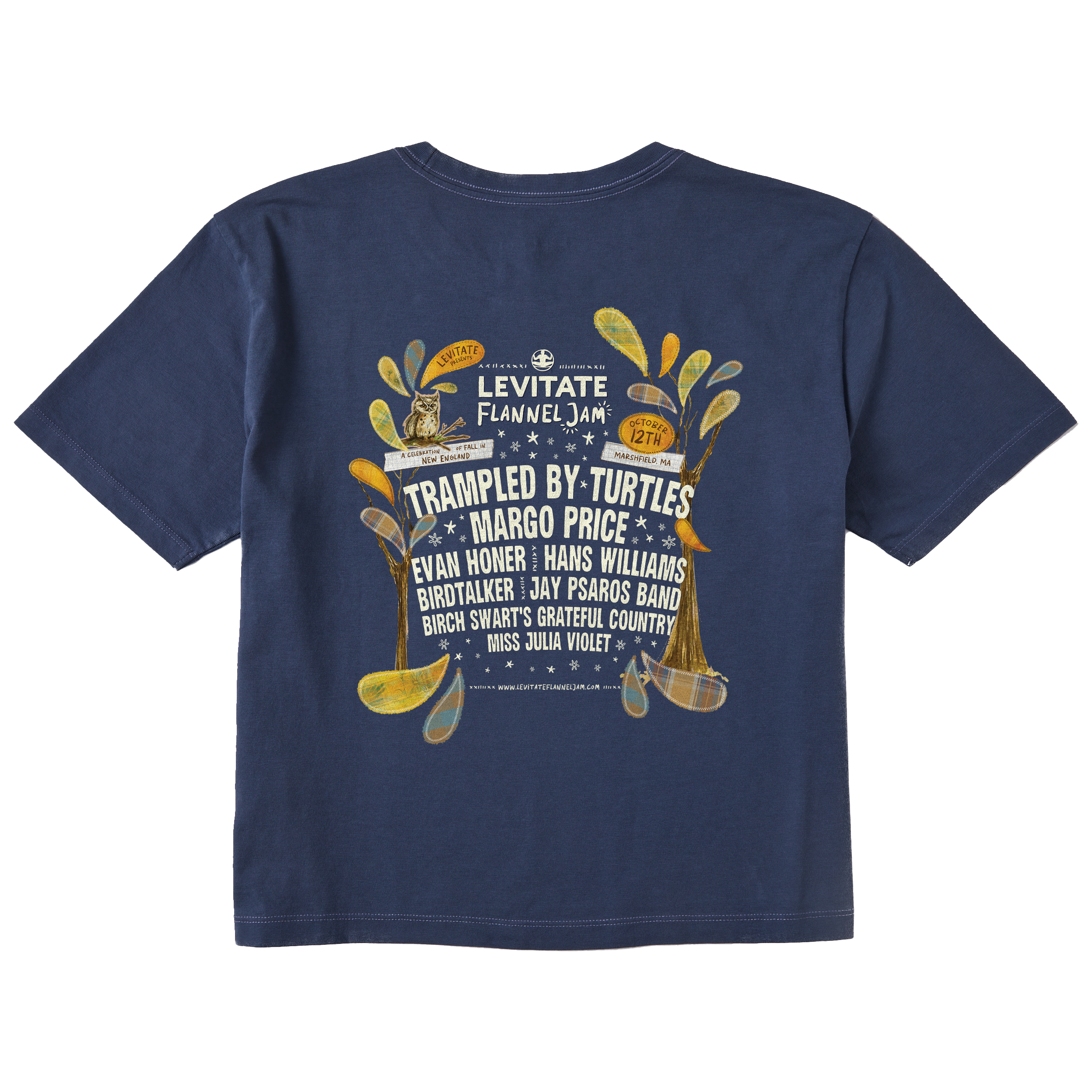 Womens Flannel Jam 24 Lineup Short Sleeve Premium Tee - Levitate