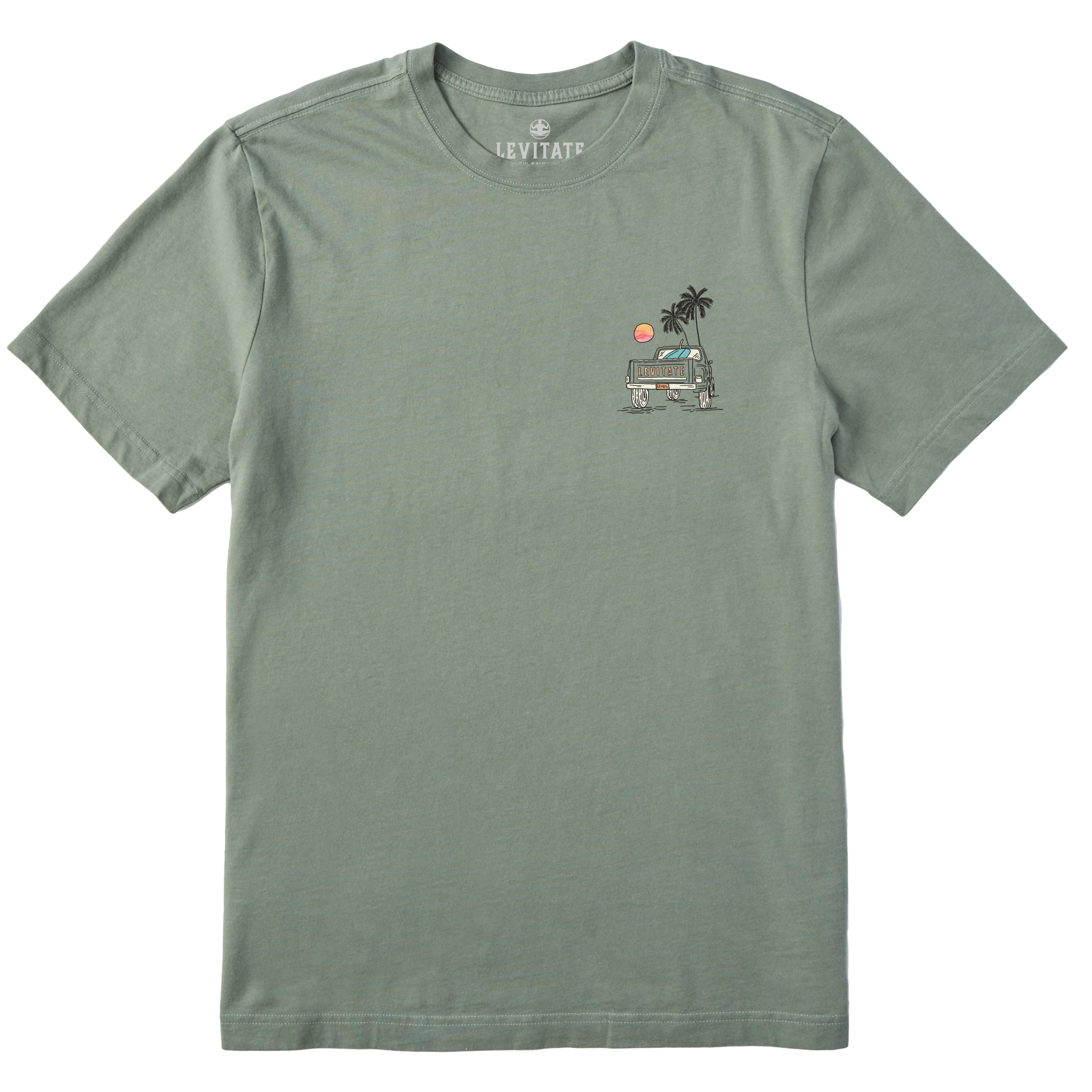 Men's Sunset PickUp Short Sleeve Premium Tee - Levitate