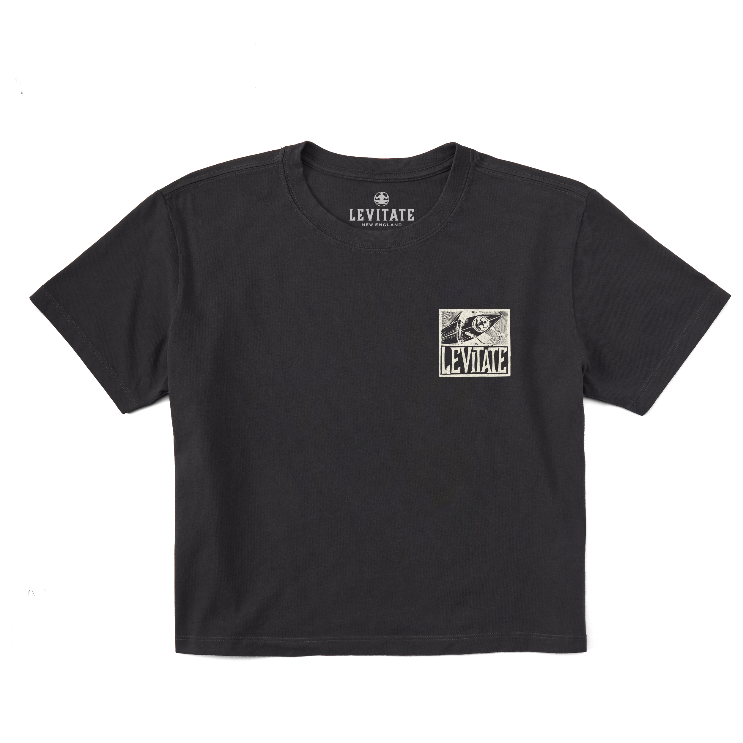 Women's Block Print Surfer Short Sleeve Premium Tee - Levitate