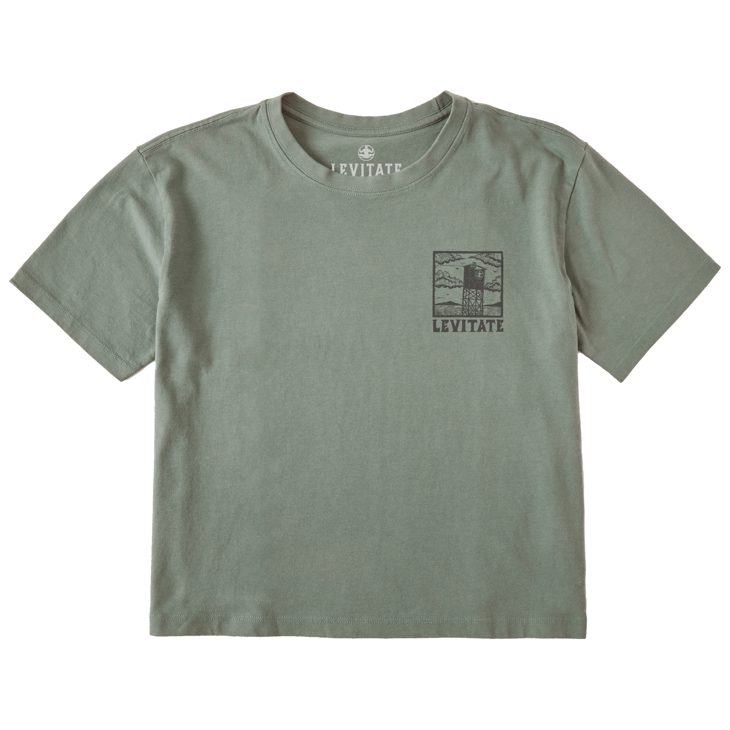 Women's Block Print Buoys Short Sleeve Premium Tee - Levitate