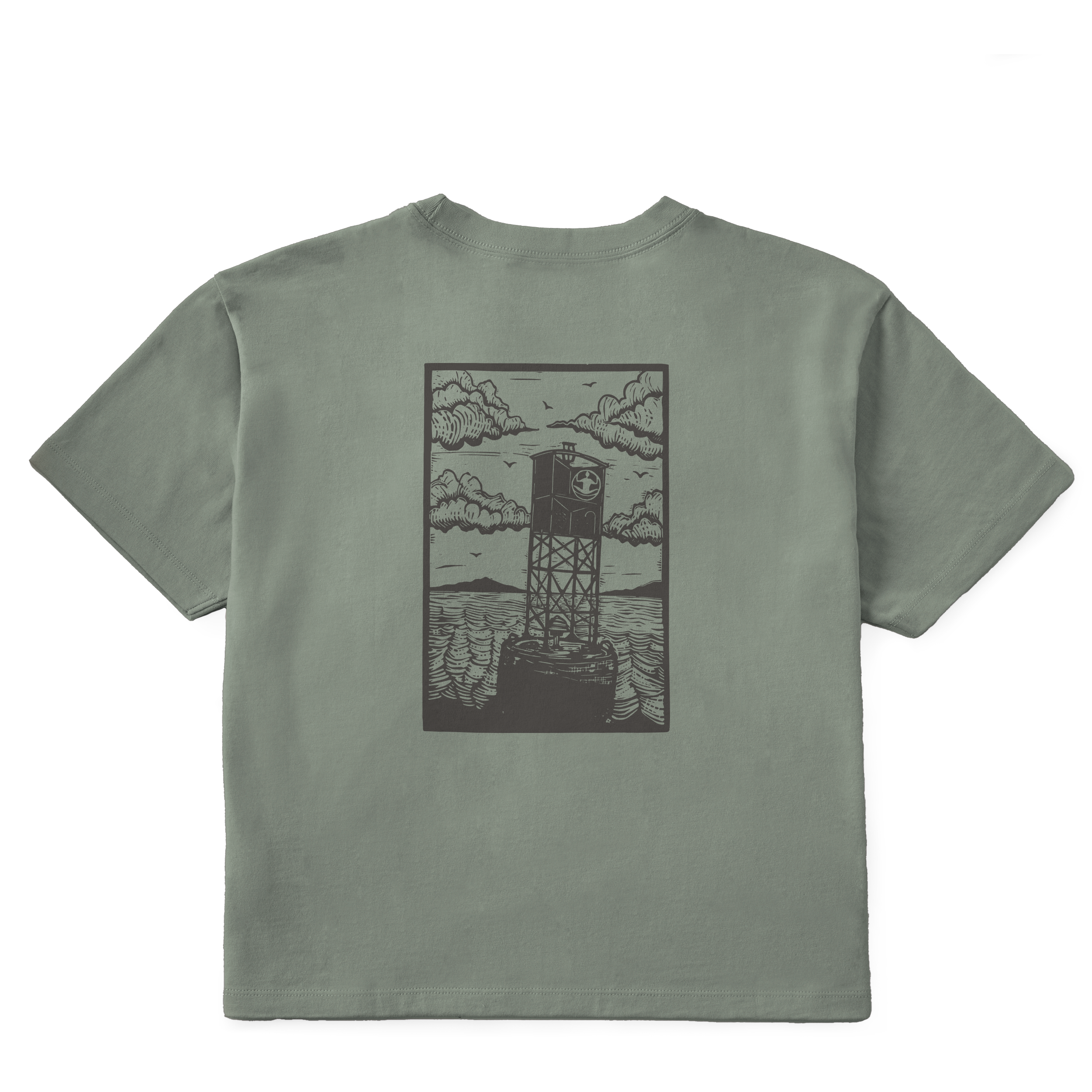Women's Block Print Buoys Short Sleeve Premium Tee - Levitate