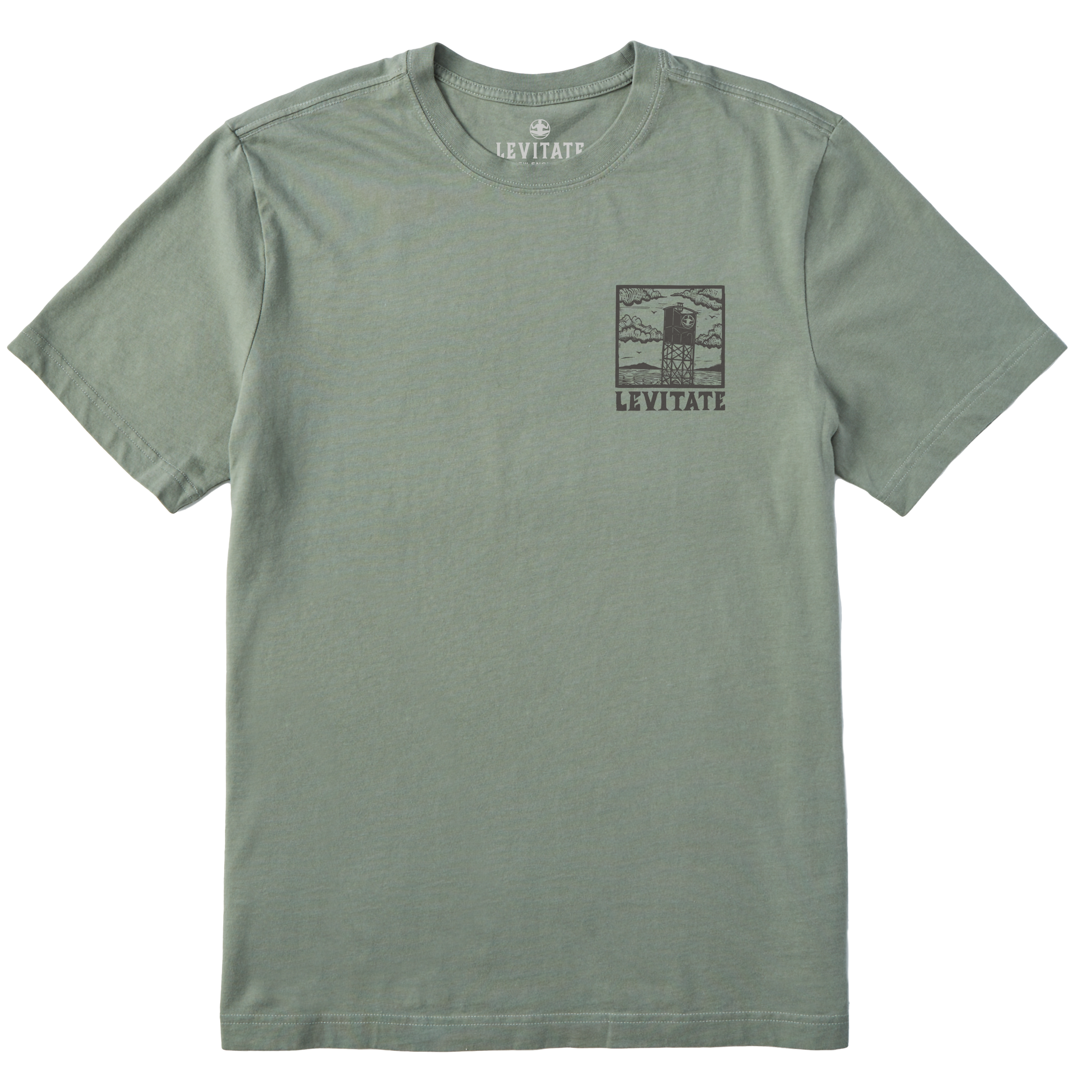 Men's Block Print Buoys Short Sleeve Premium Tee - Levitate
