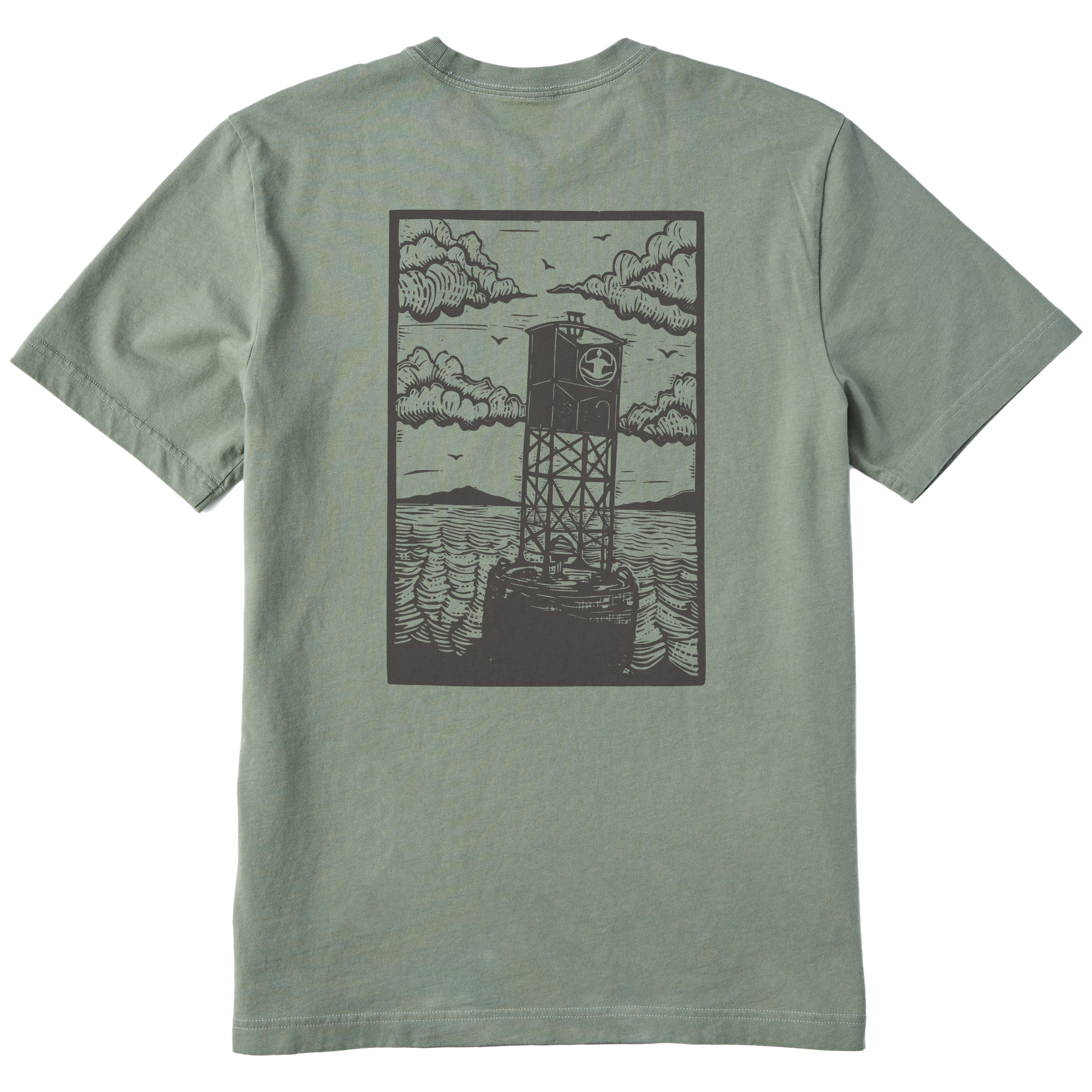 Men's Block Print Buoys Short Sleeve Premium Tee - Levitate