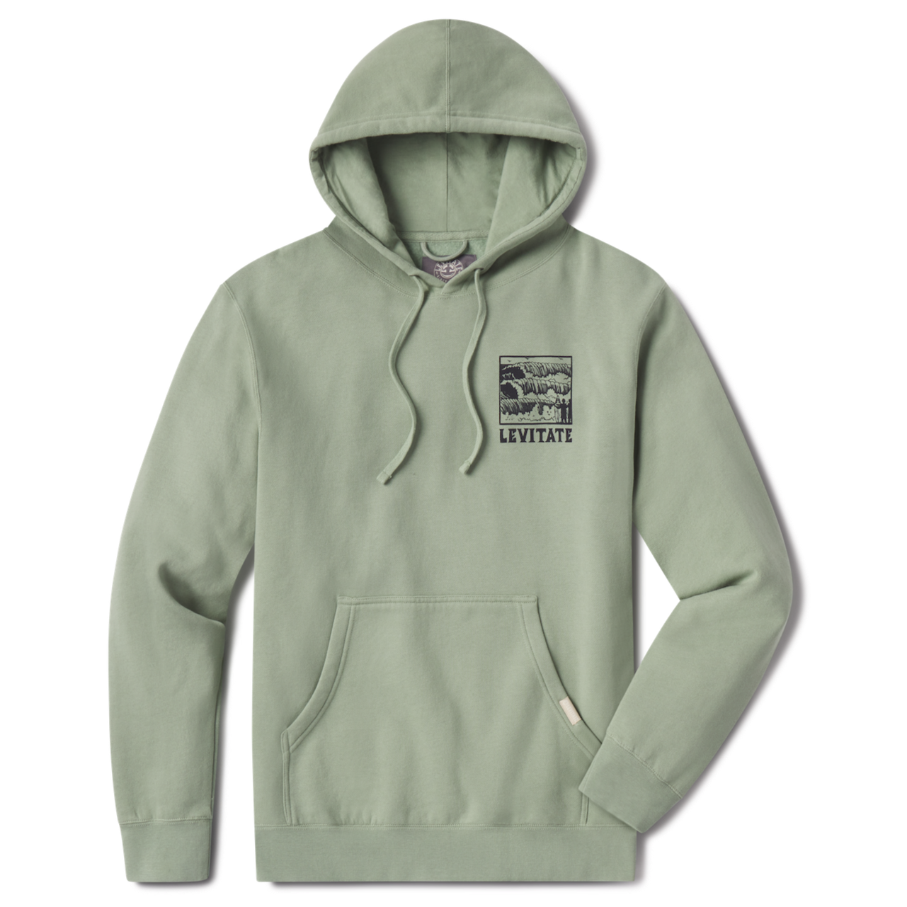 Block Print Waves Hoodie - Levitate