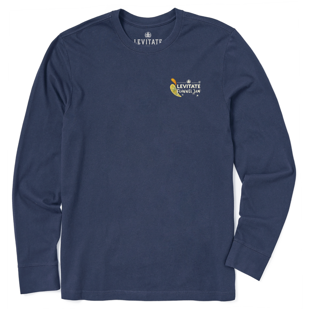Mens Flannel Jam 24 Lineup Long Sleeve Premium Tee - Levitate