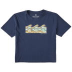 Women's Kelpy Floral Short Sleeve Premium Tee - Levitate