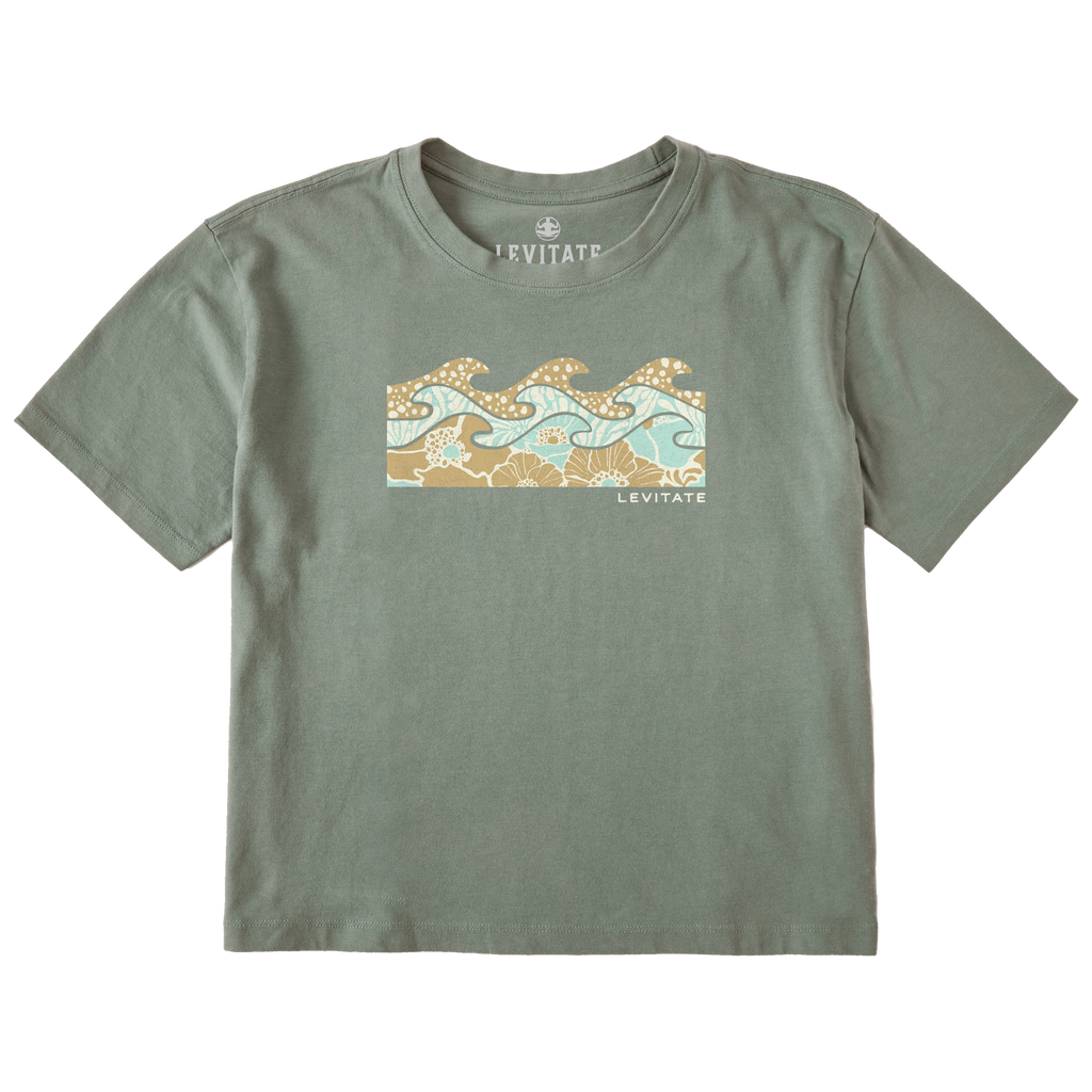 Women's Kelpy Floral Short Sleeve Premium Tee - Levitate