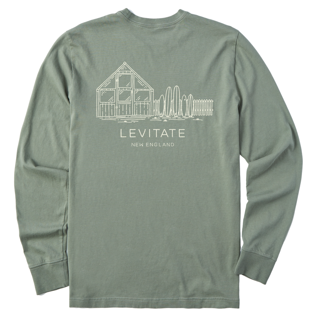 Men's Greenhouse Long Sleeve Premium Tee - Levitate