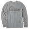 Medium Heather Gray - Men's Greenhouse Long Sleeve Premium Tee