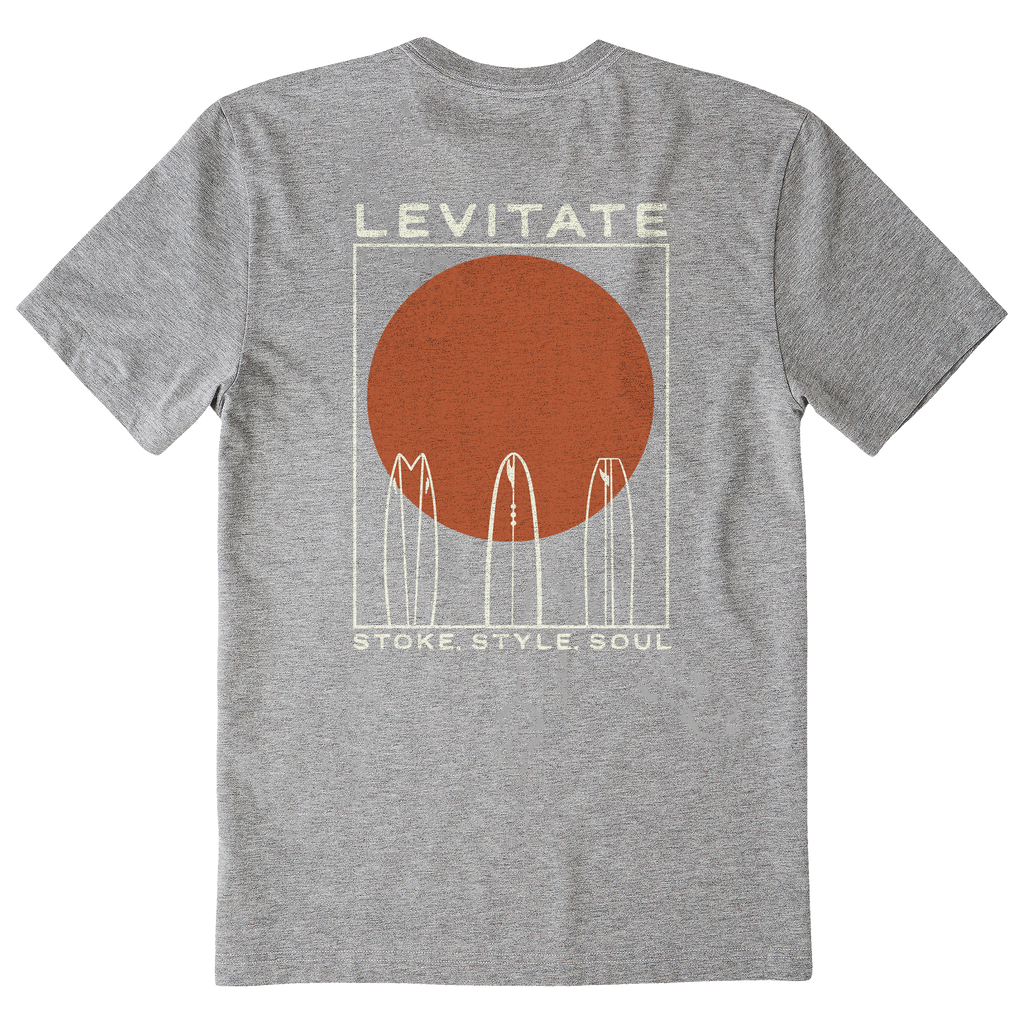 Men's Quiver Surf Short Sleeve Premium Tee - Levitate