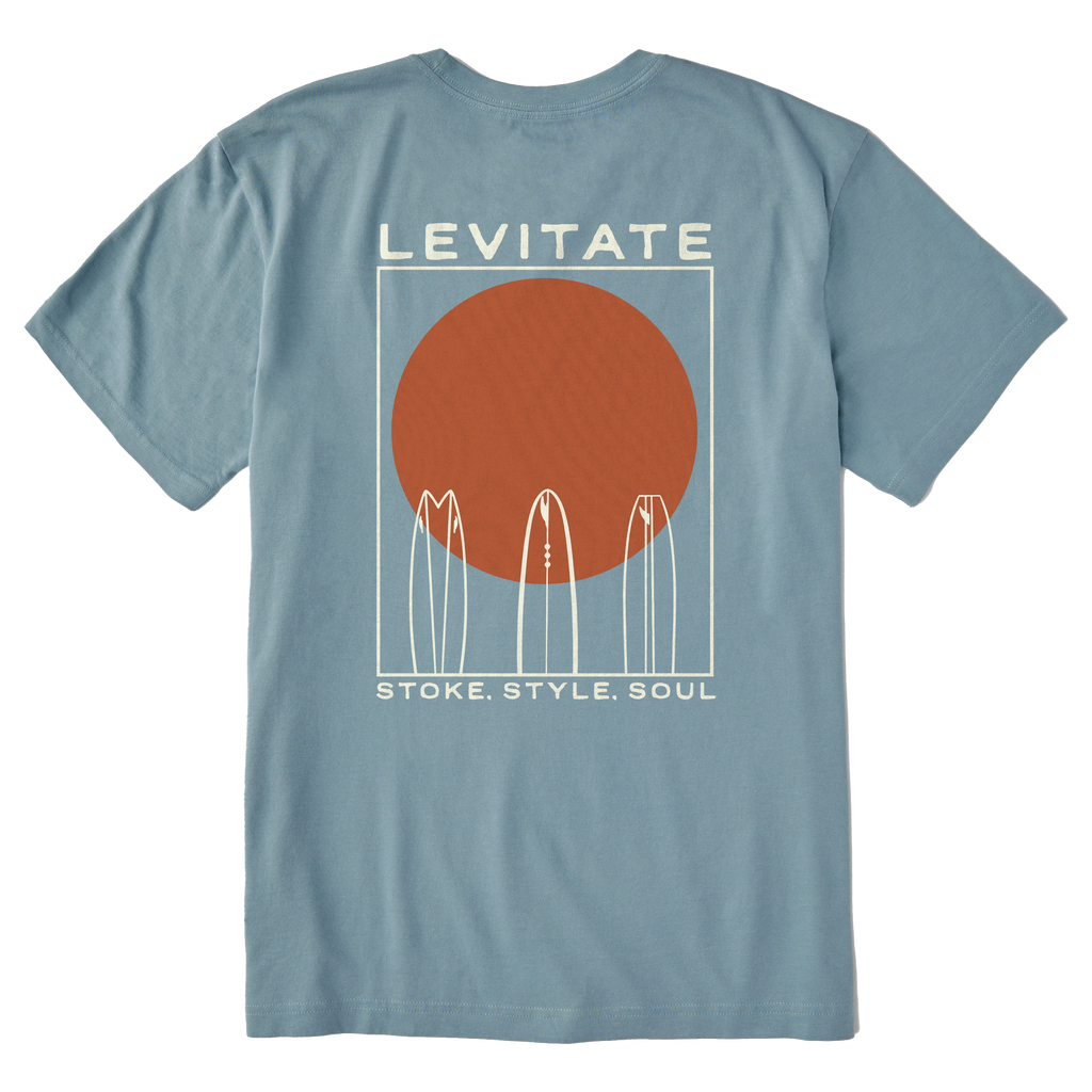 Men's Quiver Surf Short Sleeve Premium Tee - Levitate