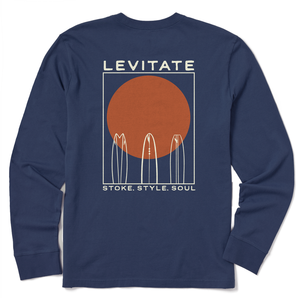 Men's Quiver Surf Long Sleeve Premium Tee - Levitate