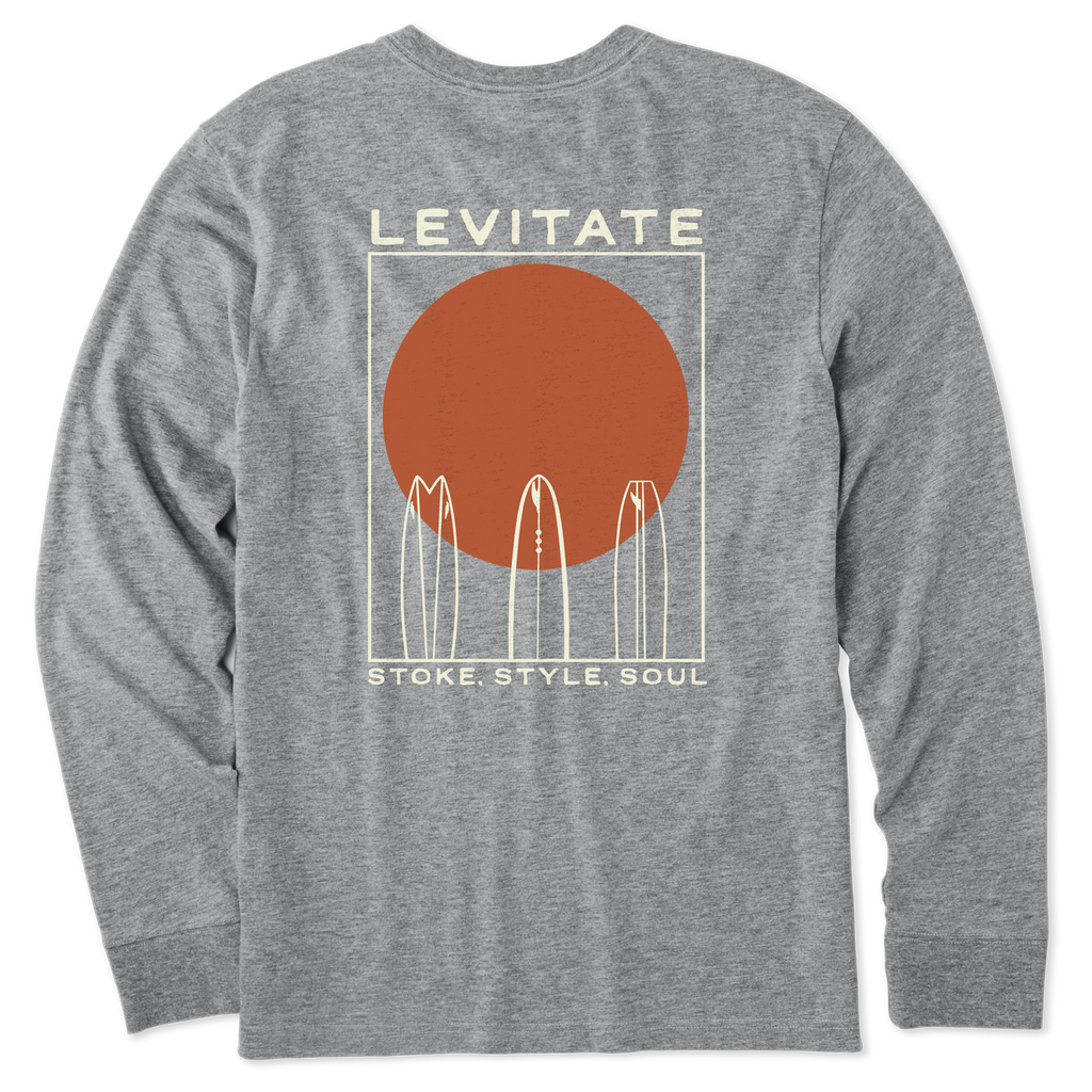 Men's Quiver Surf Long Sleeve Premium Tee - Levitate